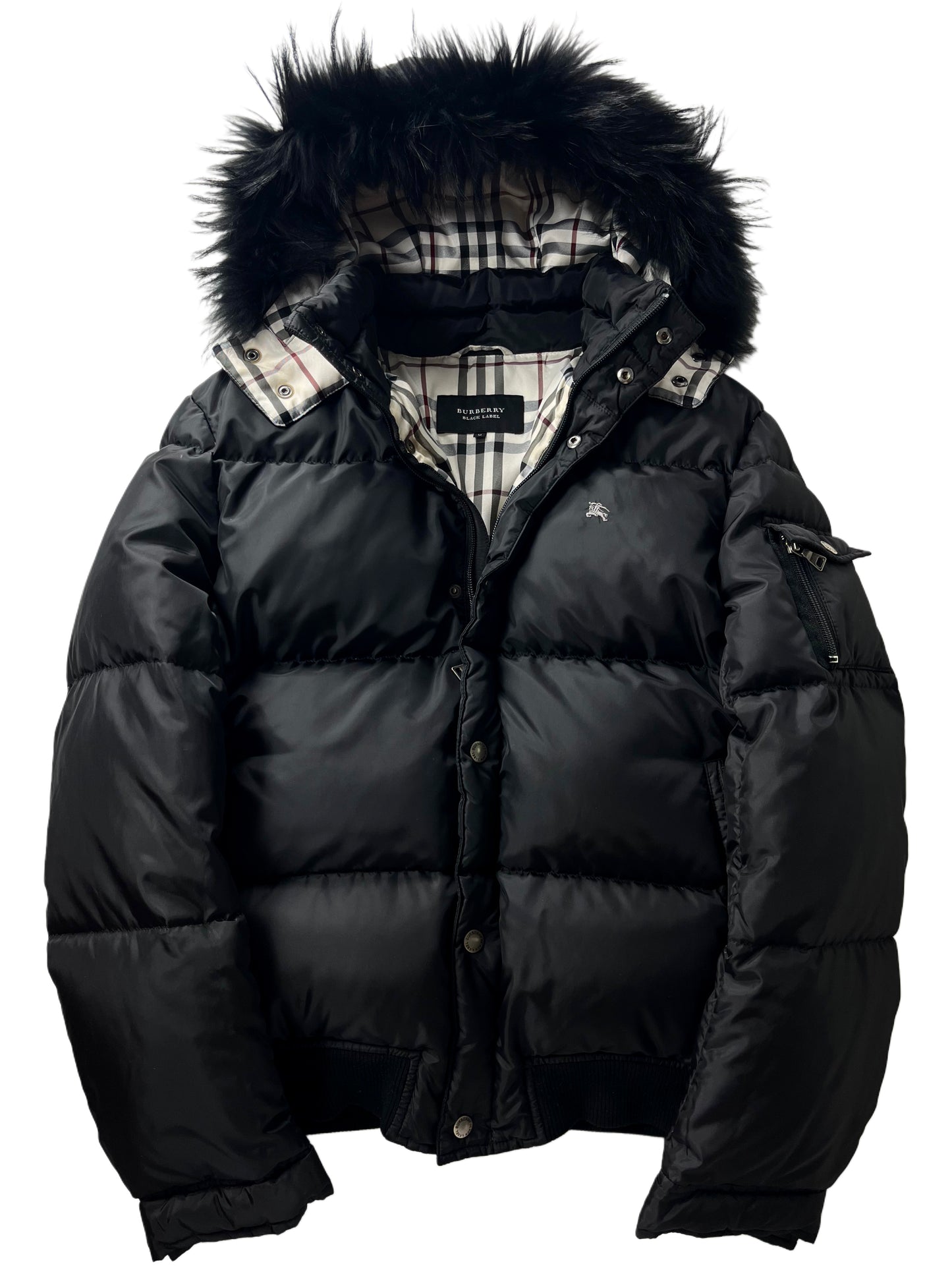 00’s BURBERRY made in Japan real down jacket (S/M) - black