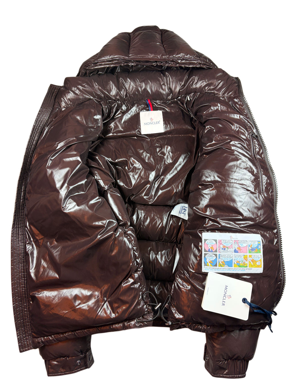 MONCLER ‘Maya’ down jacket - men’s size 5 (XL) - brown - brand new with tags