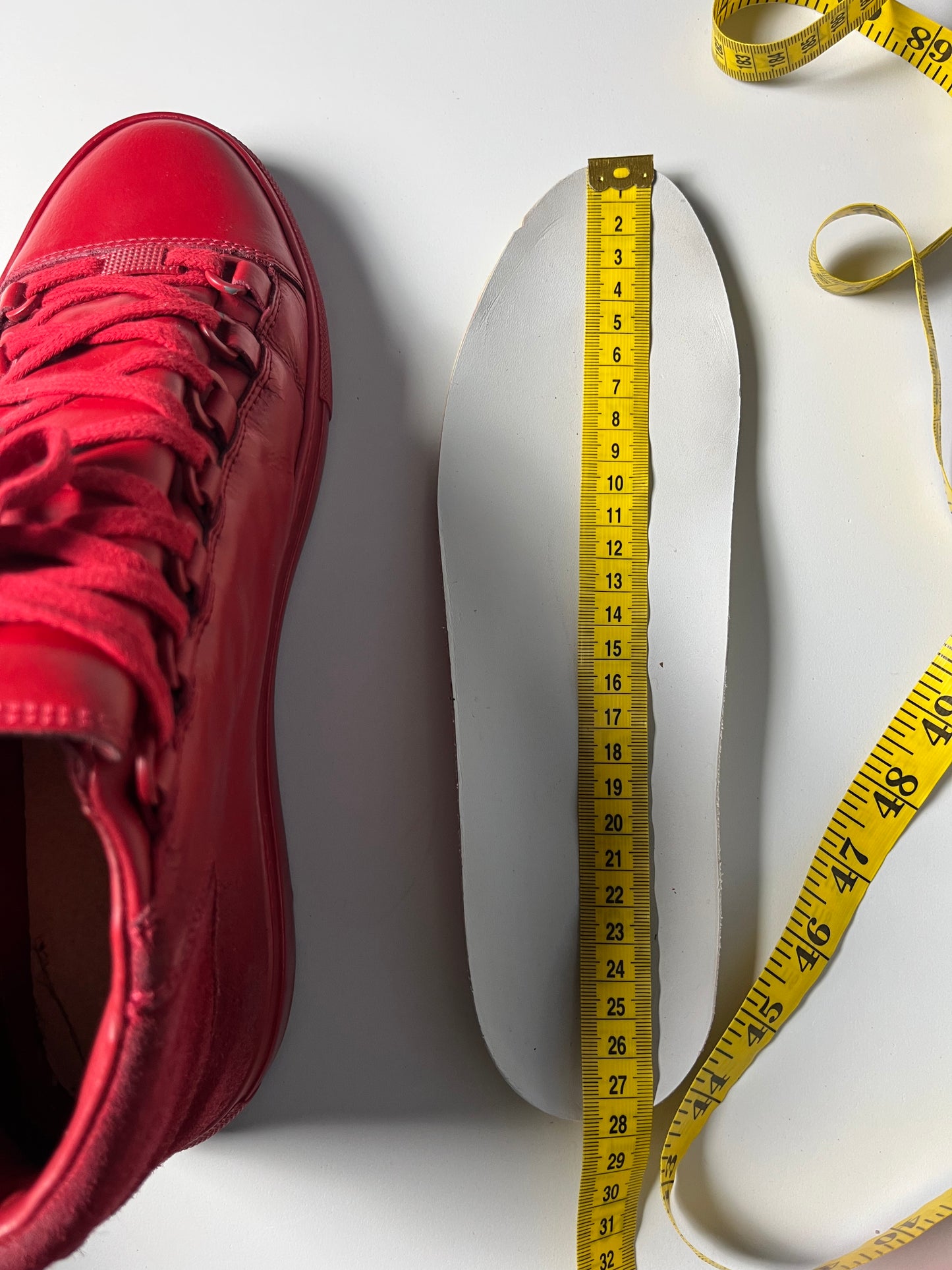 BALENCIAGA ARENA HIGH (red suede & leather)