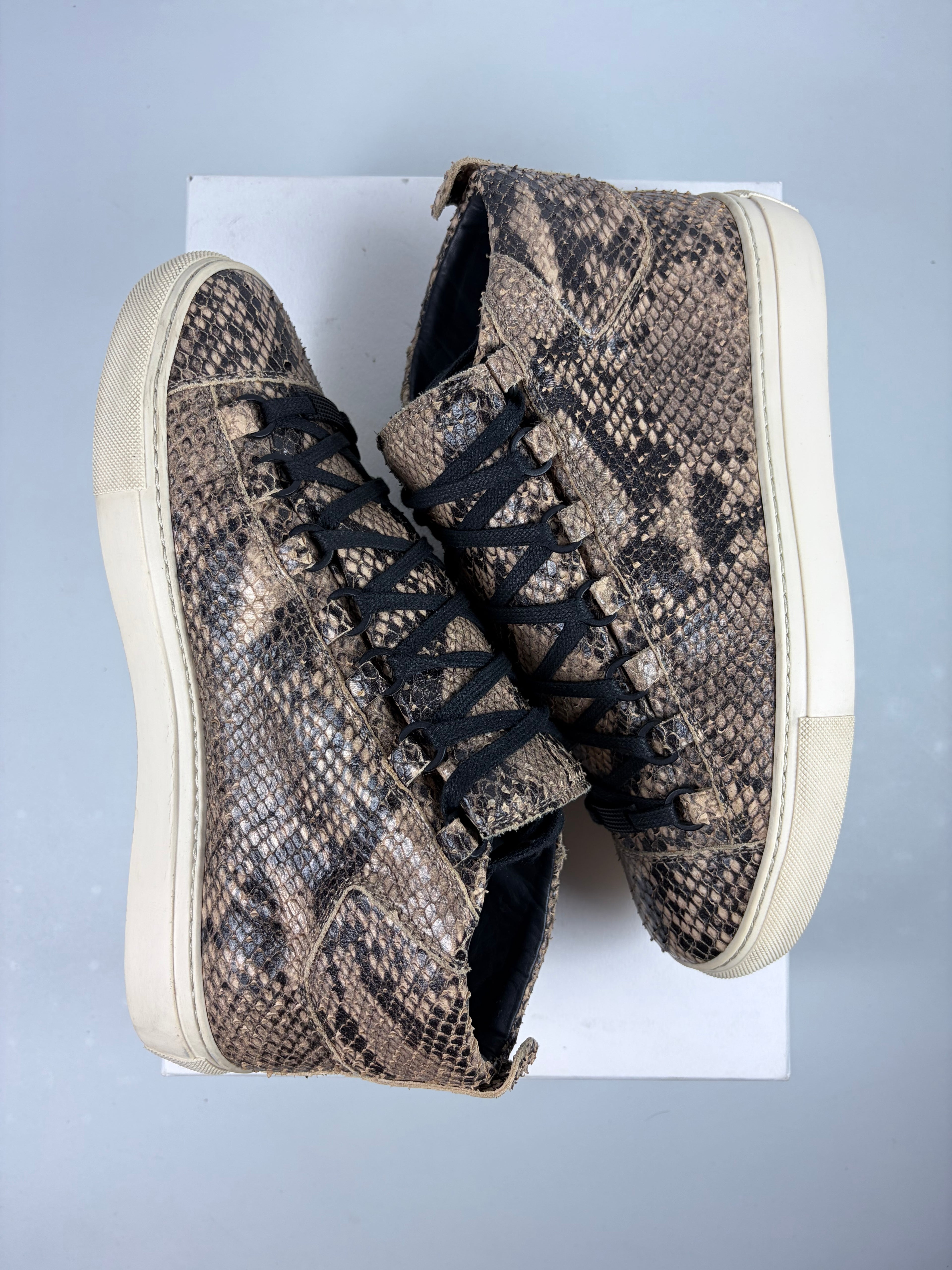 Balenciaga arena Python Skin high tops - eu 39 / us 6