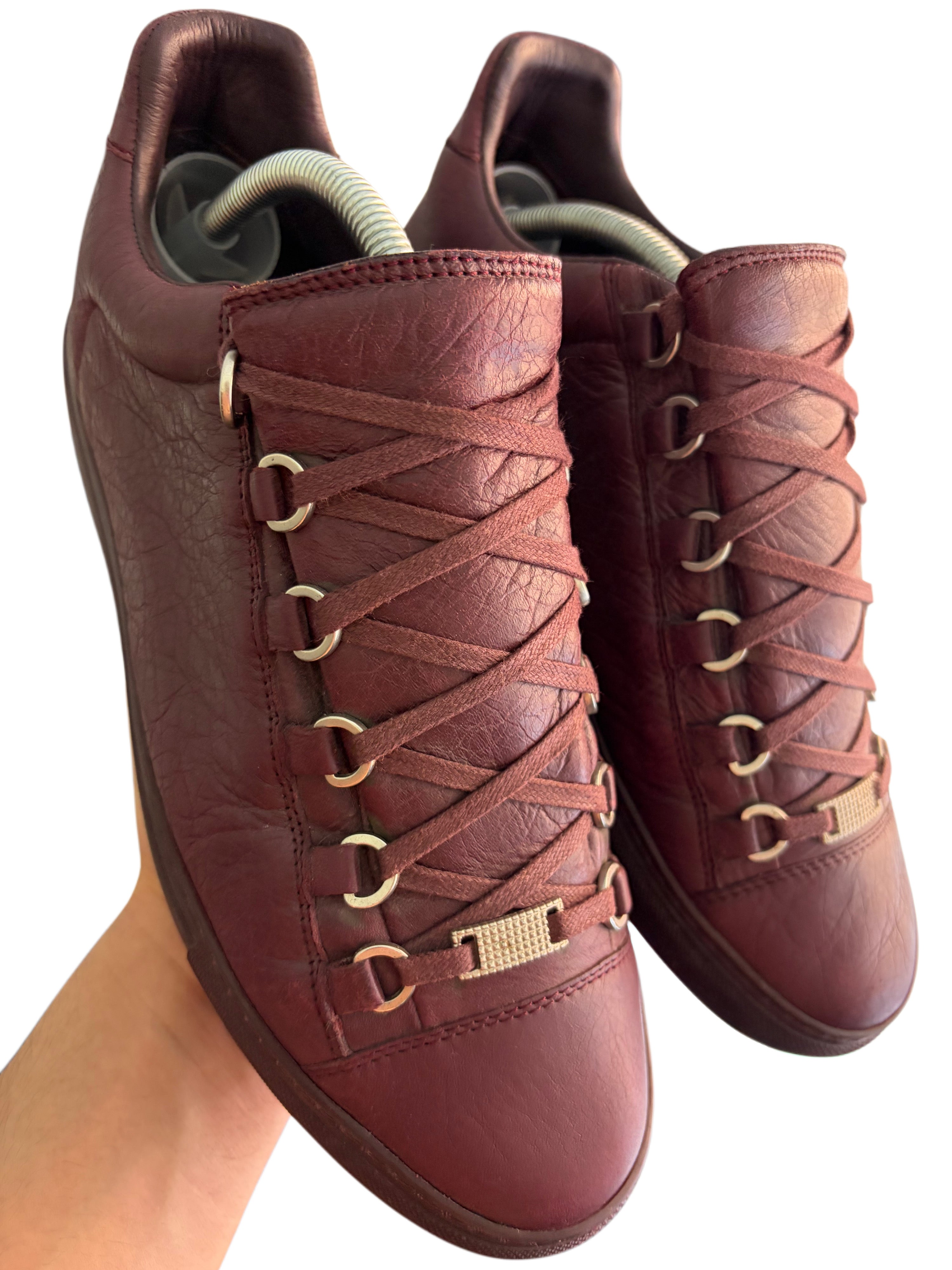 Balenciaga arena low - eu 40 - burgundy