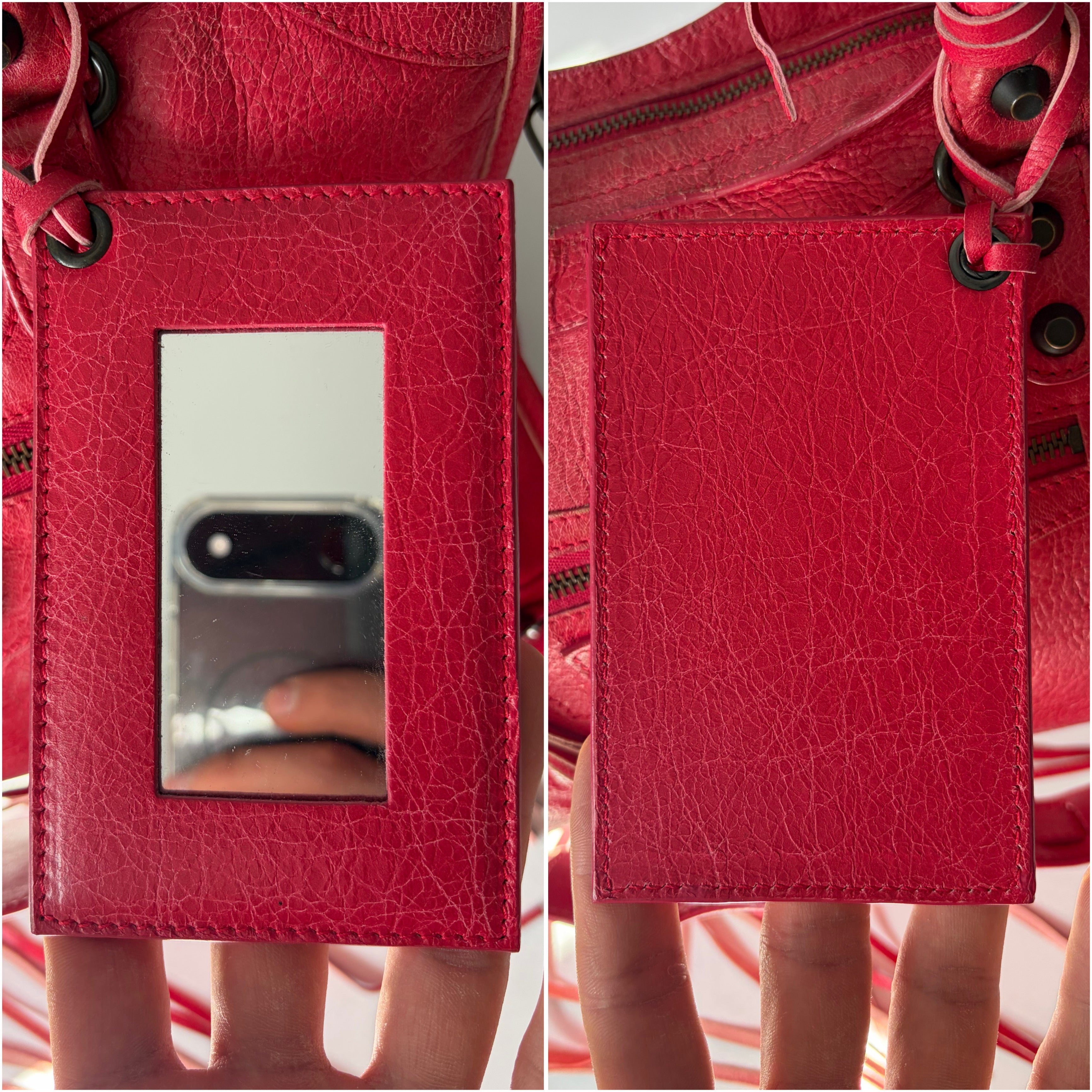 2012 BALENCIAGA
Rose Jaipur Lambskin Leather Motorcycle City Bag