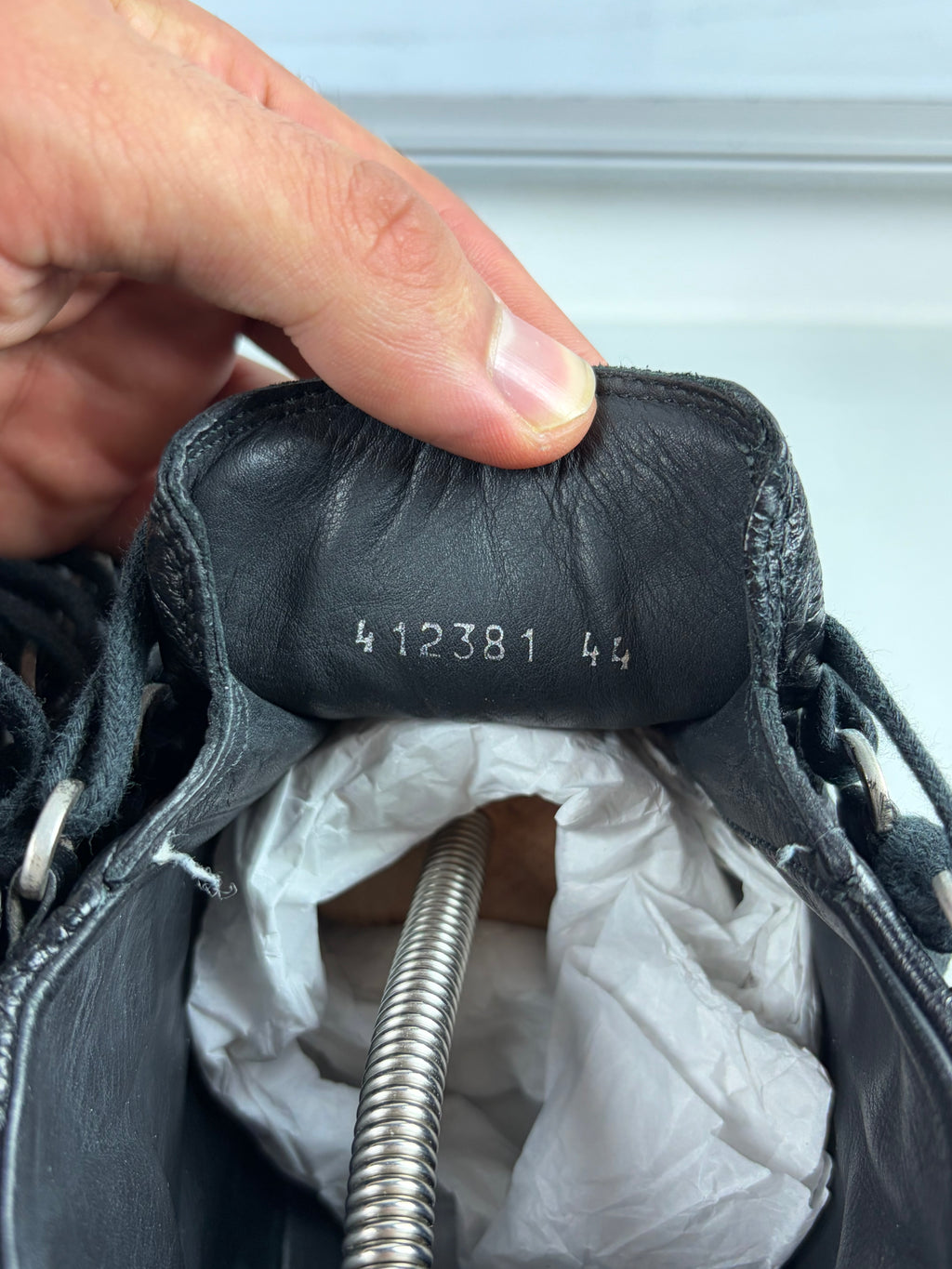 Balenciaga arena high tops - eu 44 / us 11 - black