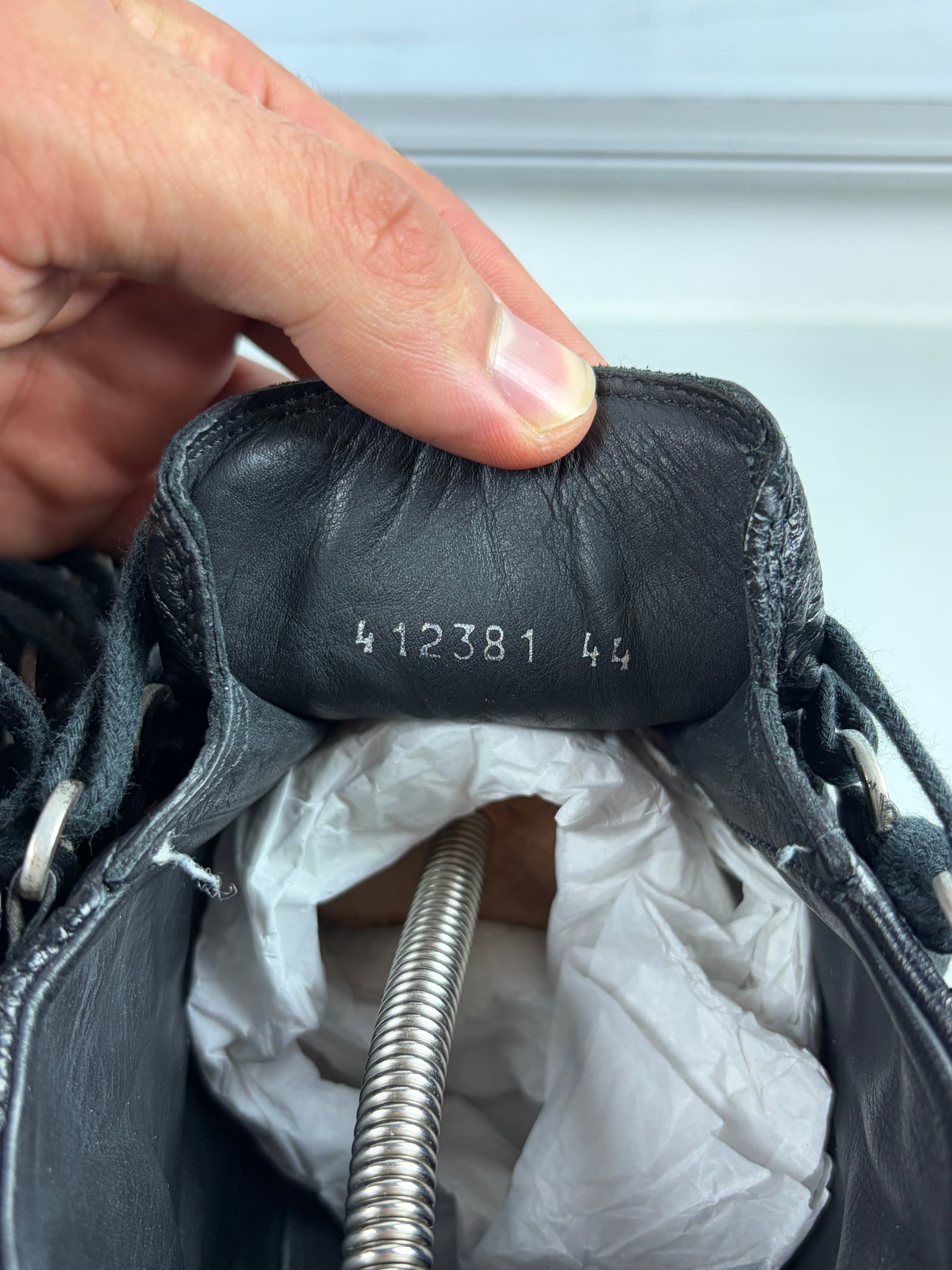Balenciaga arena high tops - eu 44 / us 11 - black
