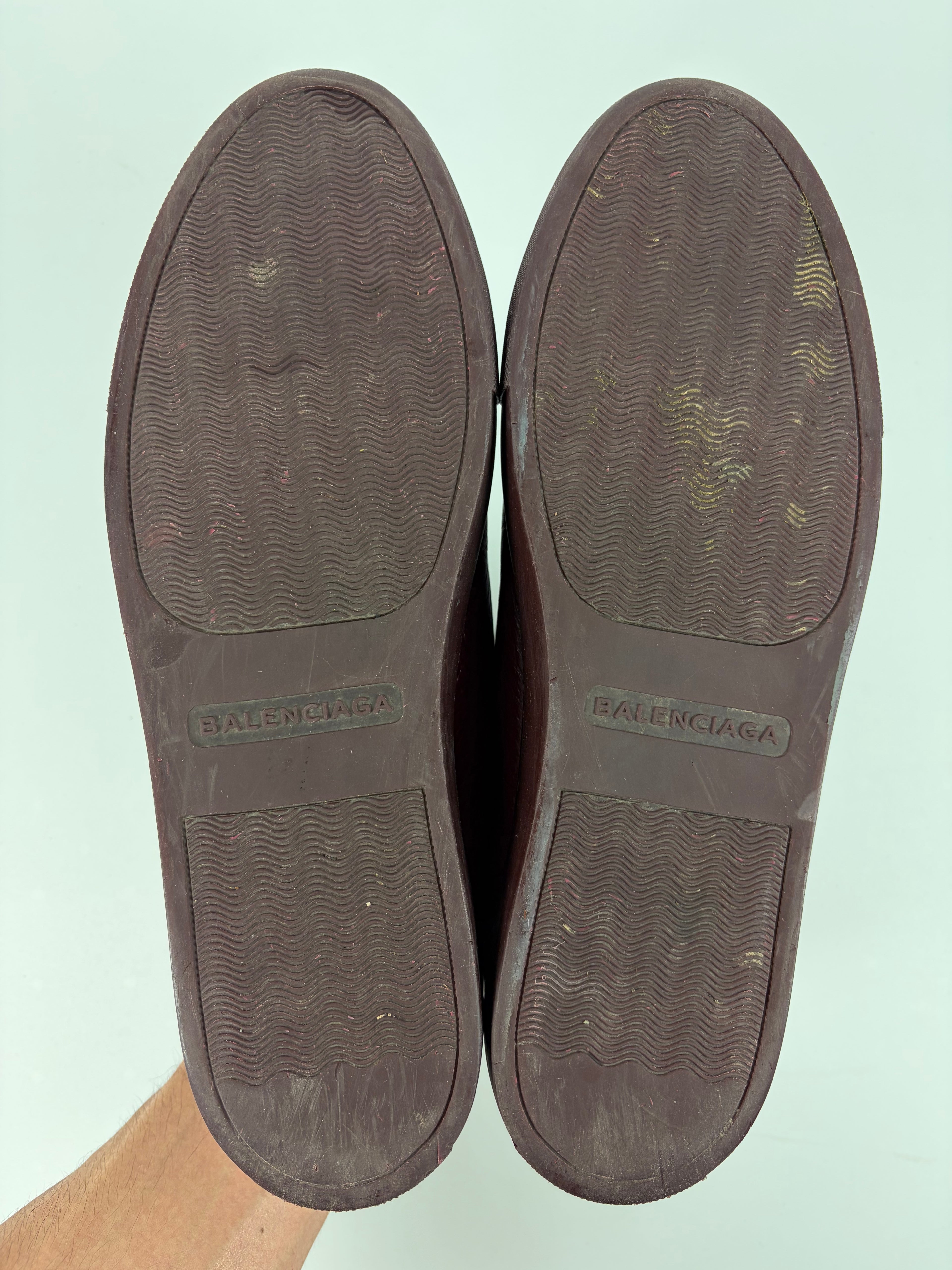 Balenciaga arena low - eu44/us11 - burgundy