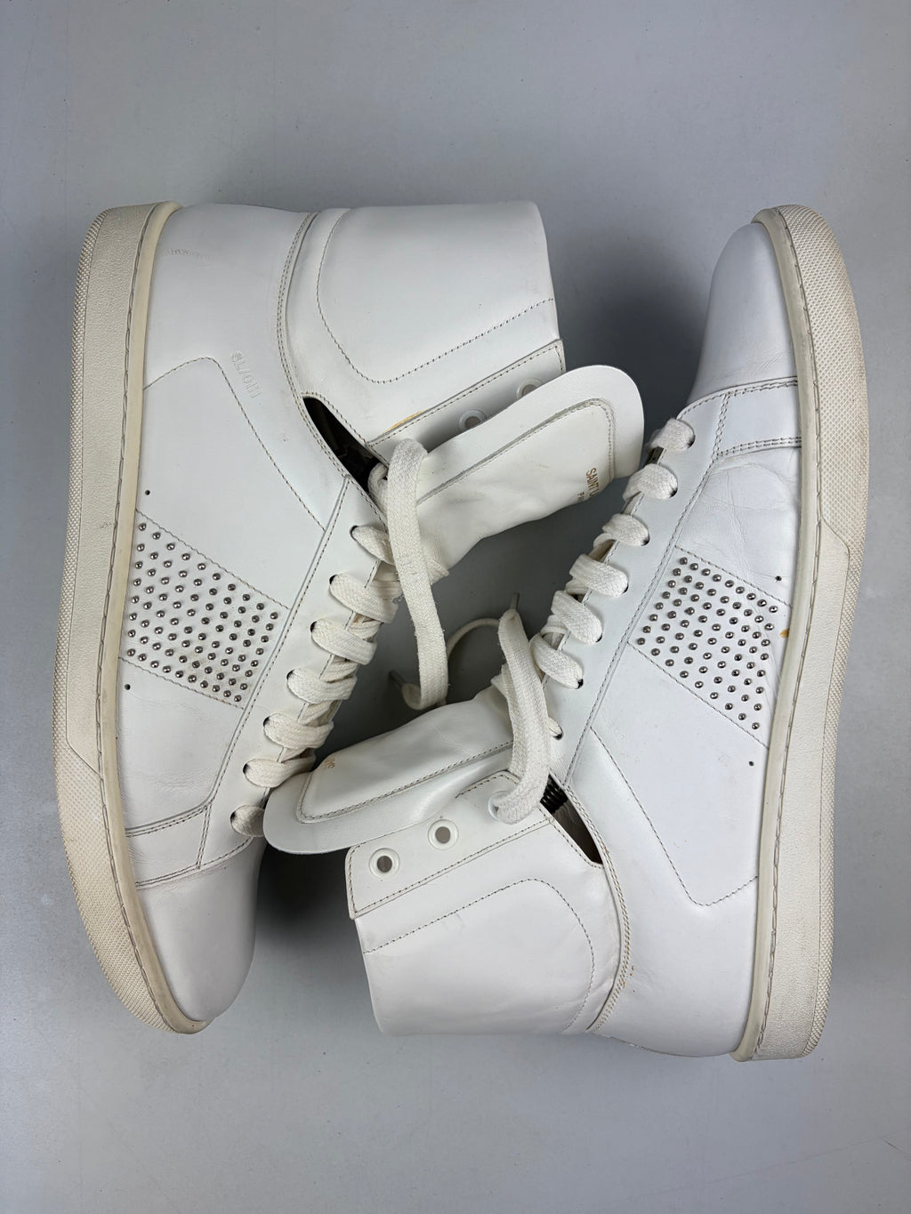 Saint Laurent SL/01H Studded High-Top Sneakers - eu 44 / us 11 / uk 10