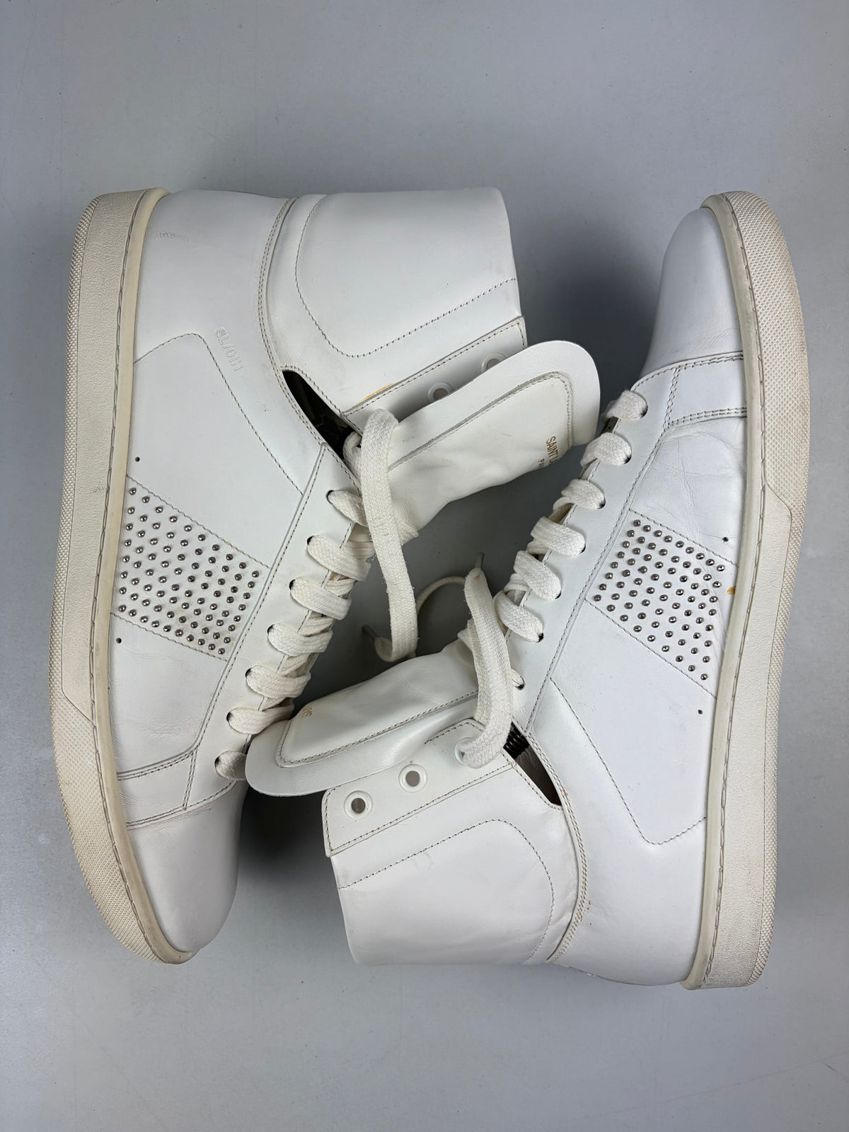 Saint Laurent SL/01H Studded High-Top Sneakers - eu 44 / us 11 / uk 10