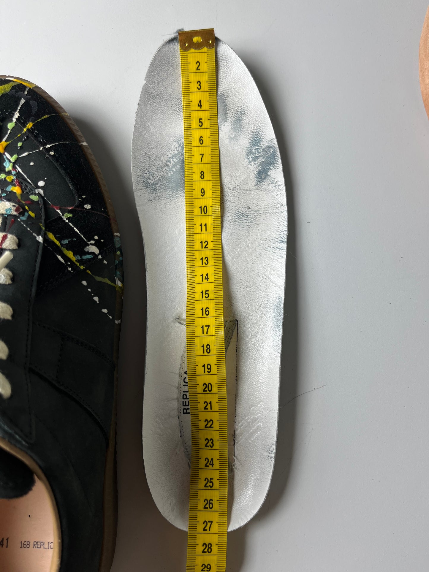 Maison Margiela paint splatter gats - EU 41 - black