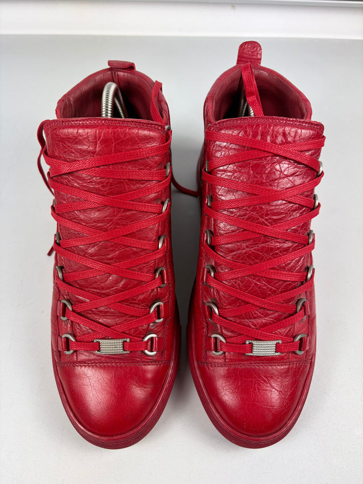 Balenciaga arena high tops - eu 40 / us 7 / uk 6 - red