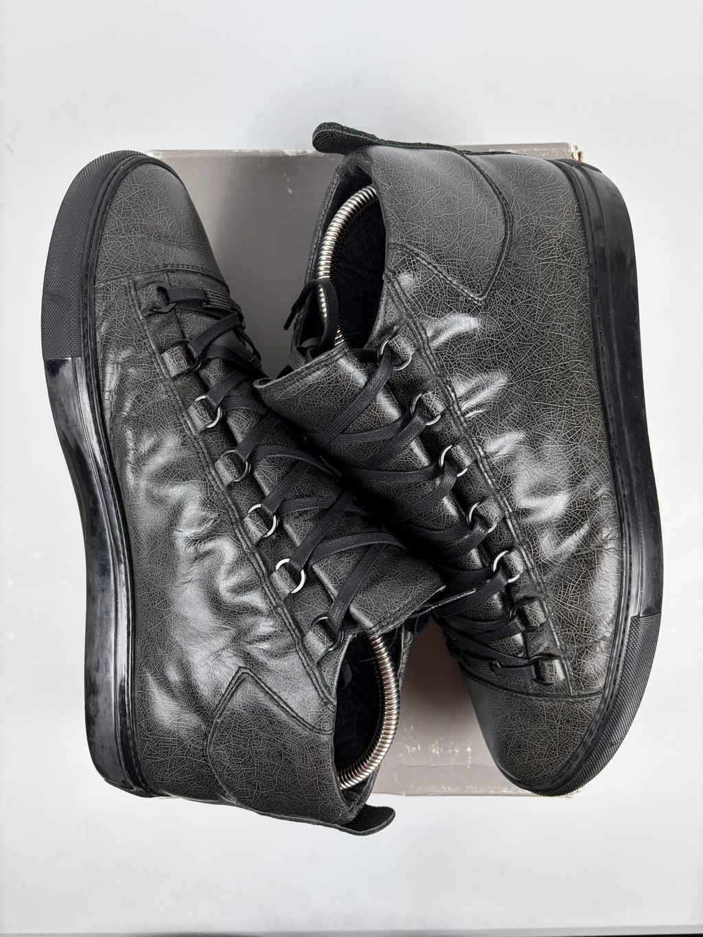 Balenciaga arena high tops - eu 44 / us 11 - brown