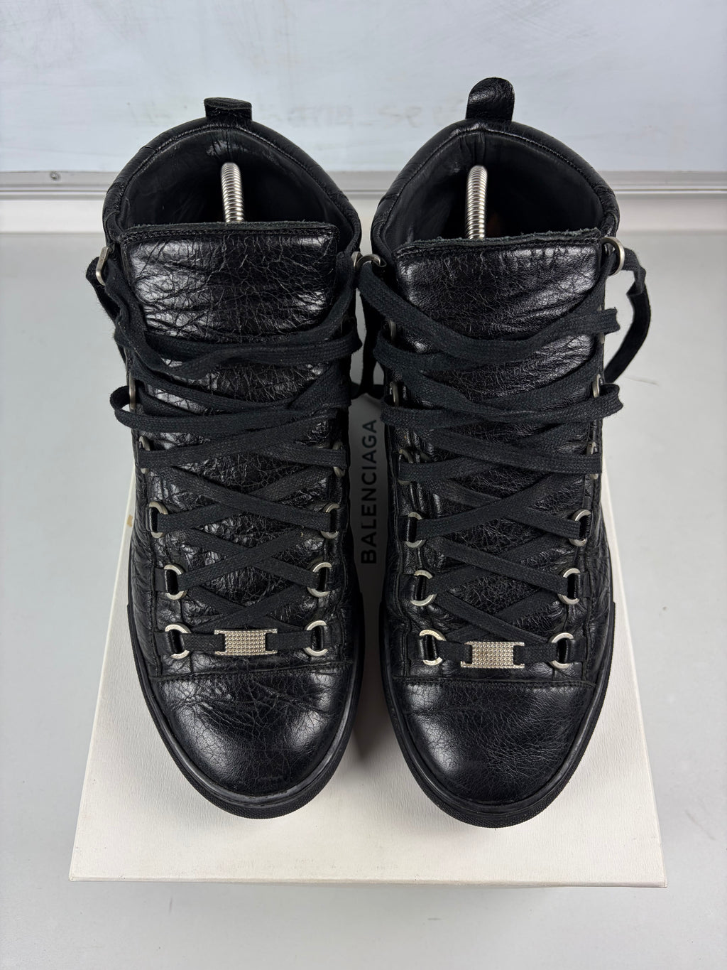 Balenciaga arena high tops - eu 42 / us 9 / uk 8 - black