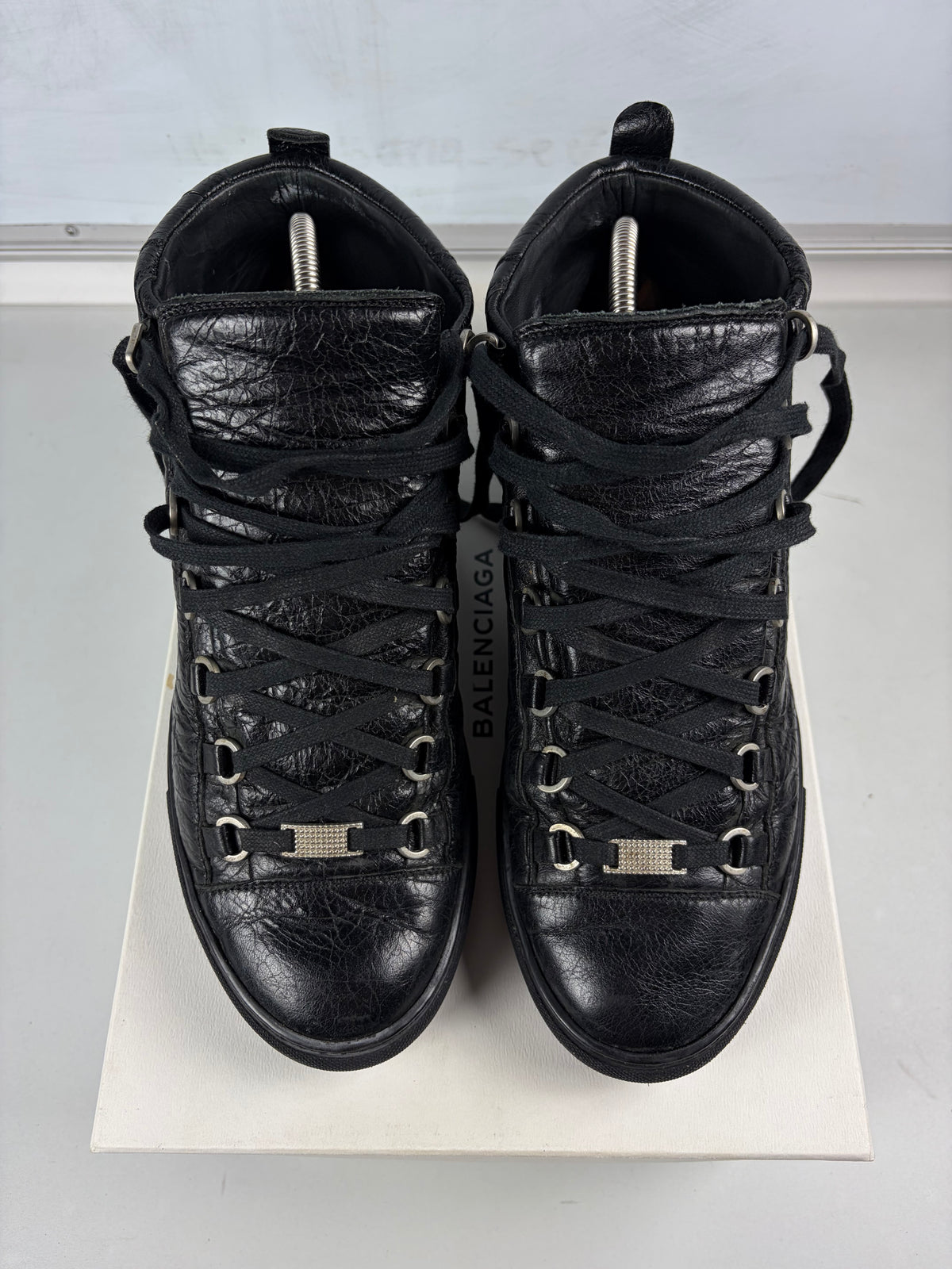 Balenciaga arena high tops - eu 42 / us 9 / uk 8 - black