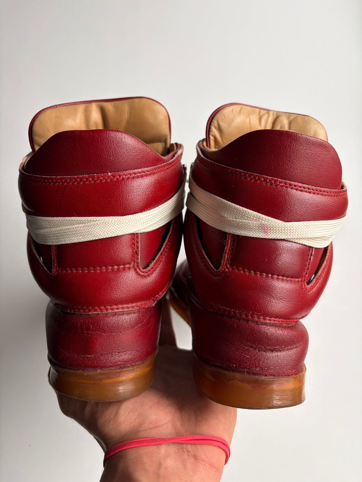 2012 Maison Margiela X H&M high tops - eu 42 - red