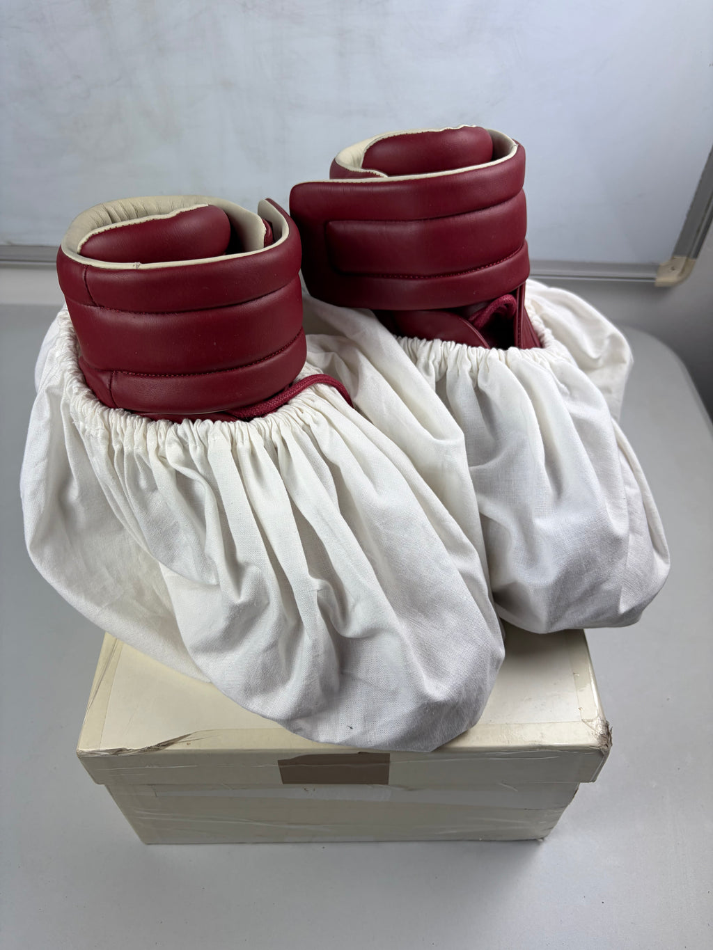 Maison Margiela Future high tops - eu 41 / us 8 / uk 7 - burgundy