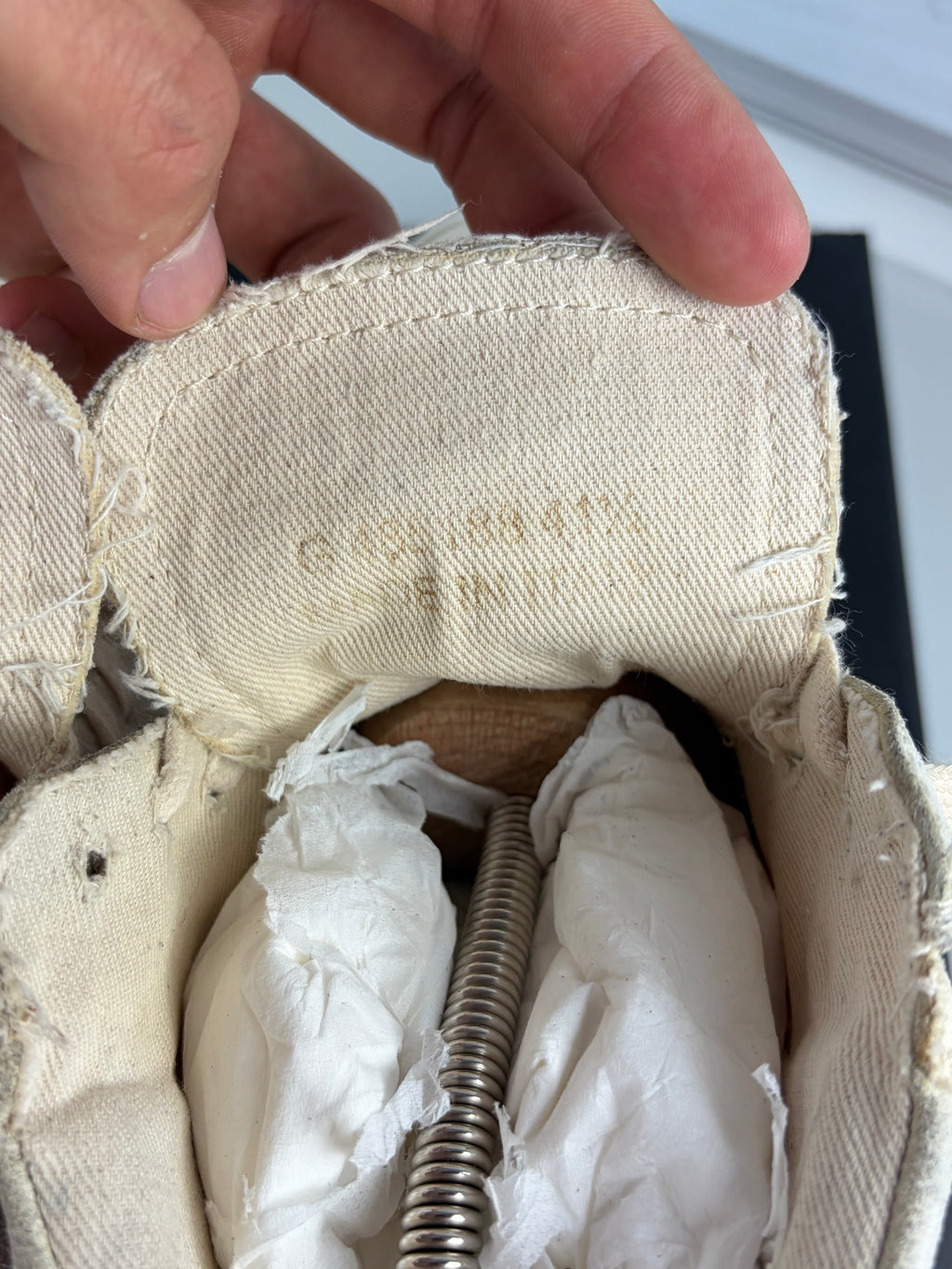 Saint Laurent ‘Smoking Forever’ canvas & suede high tops - eu41.5/us8.5/uk7.5