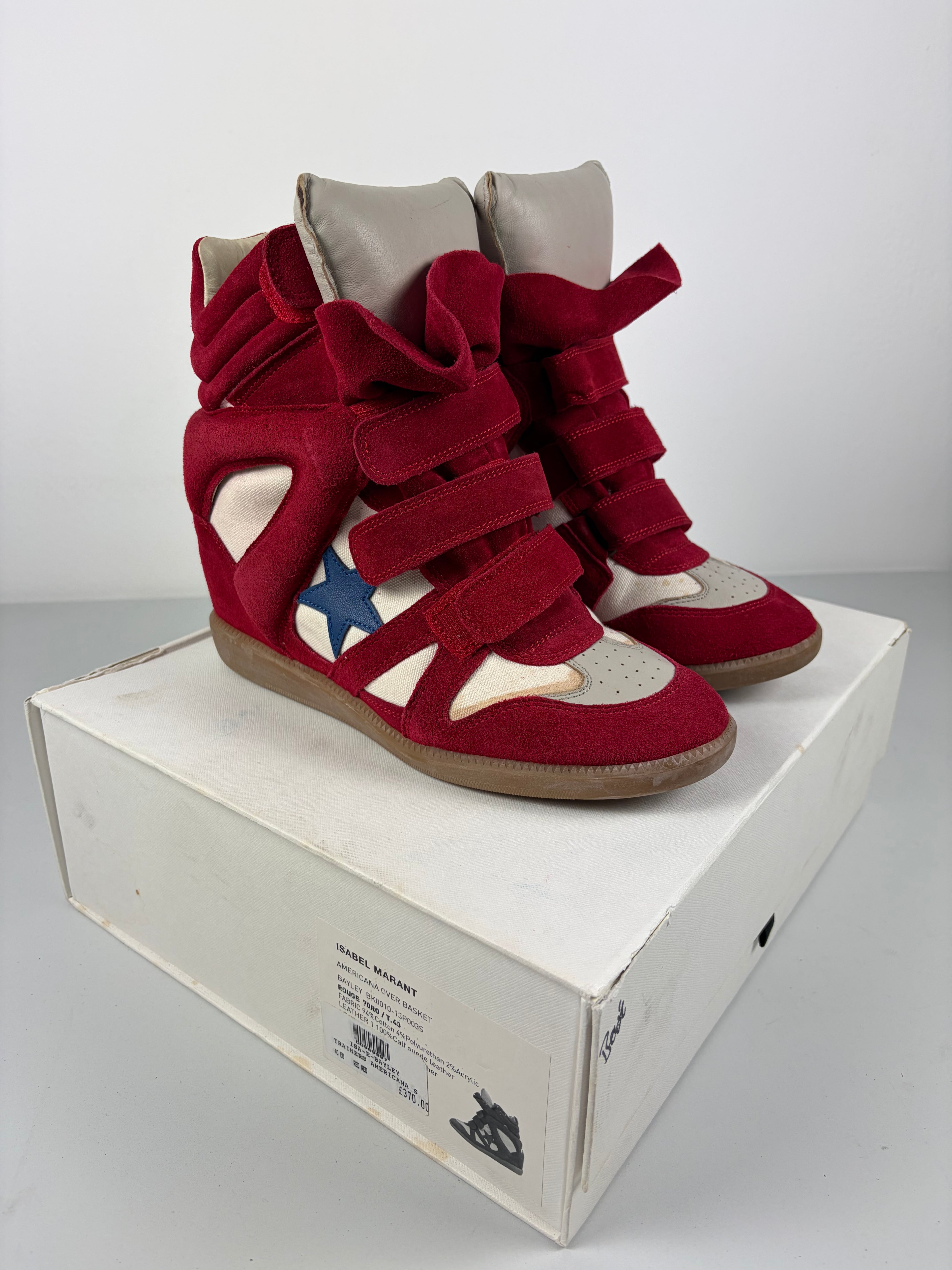 ISABEL MARANT
Bekett ‘Star’ wedge sneakers - eu 40 - brand new