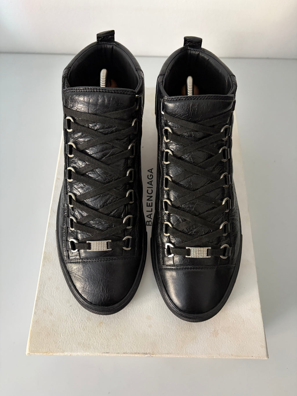 Balenciaga arena black high tops - eu 41 - black