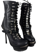 2011 runway collection Alexander McQueen stiletto ankle boots - eu 38 1/5 - black