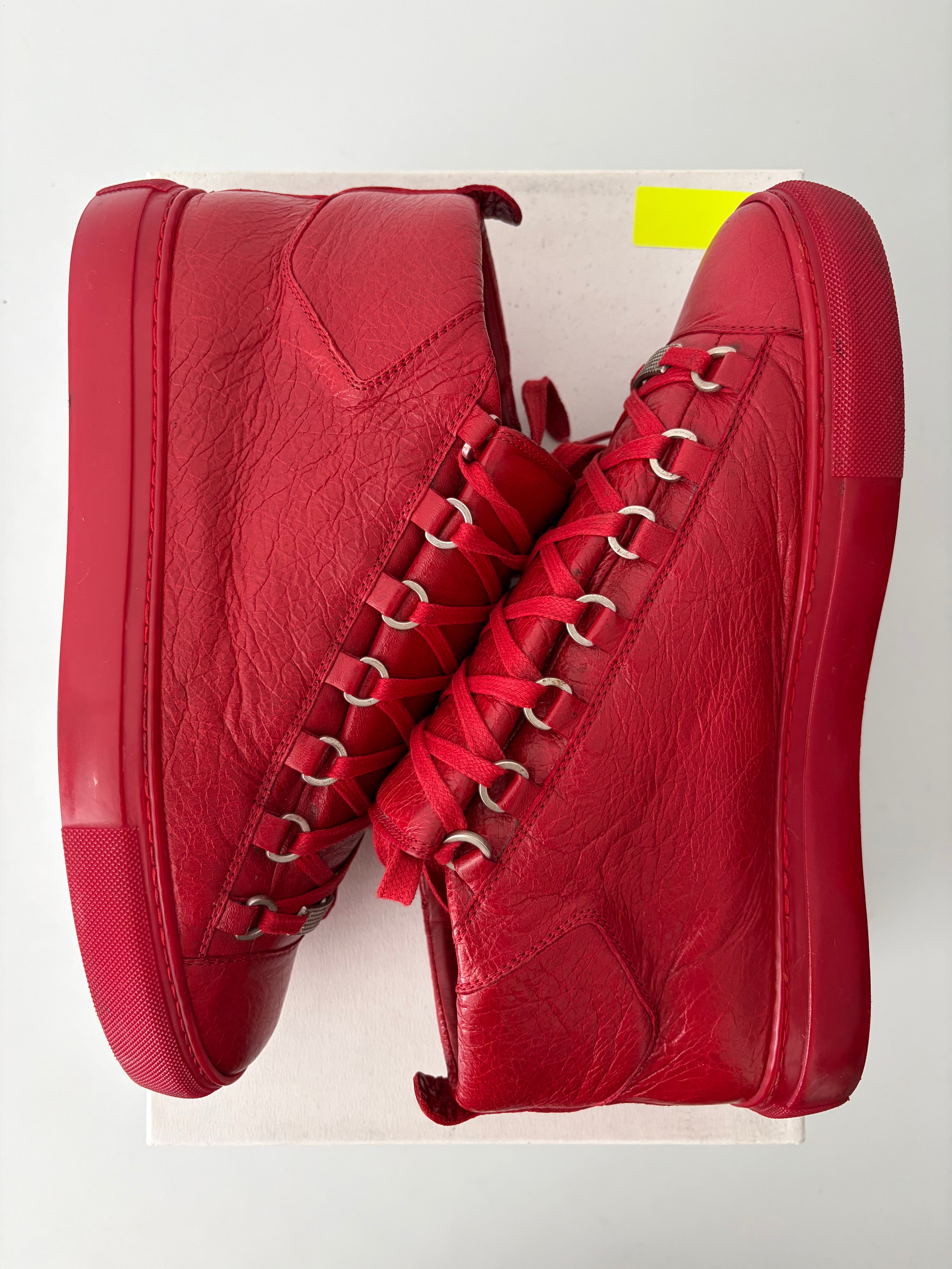Balenciaga arena high tops - eu 41 - red