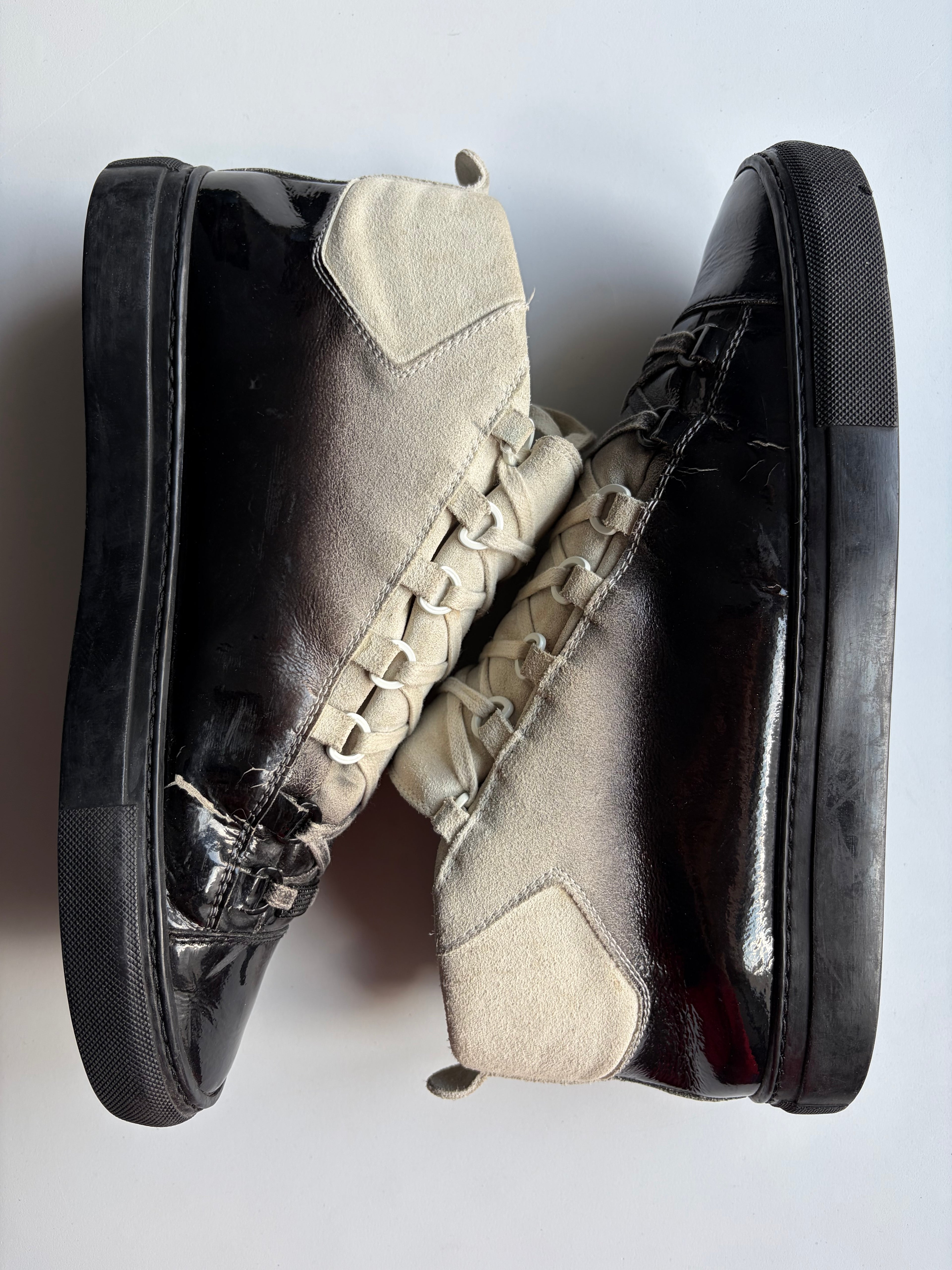 Balenciaga arena white gradient high tops - eu 42 - CHECK PICS !
