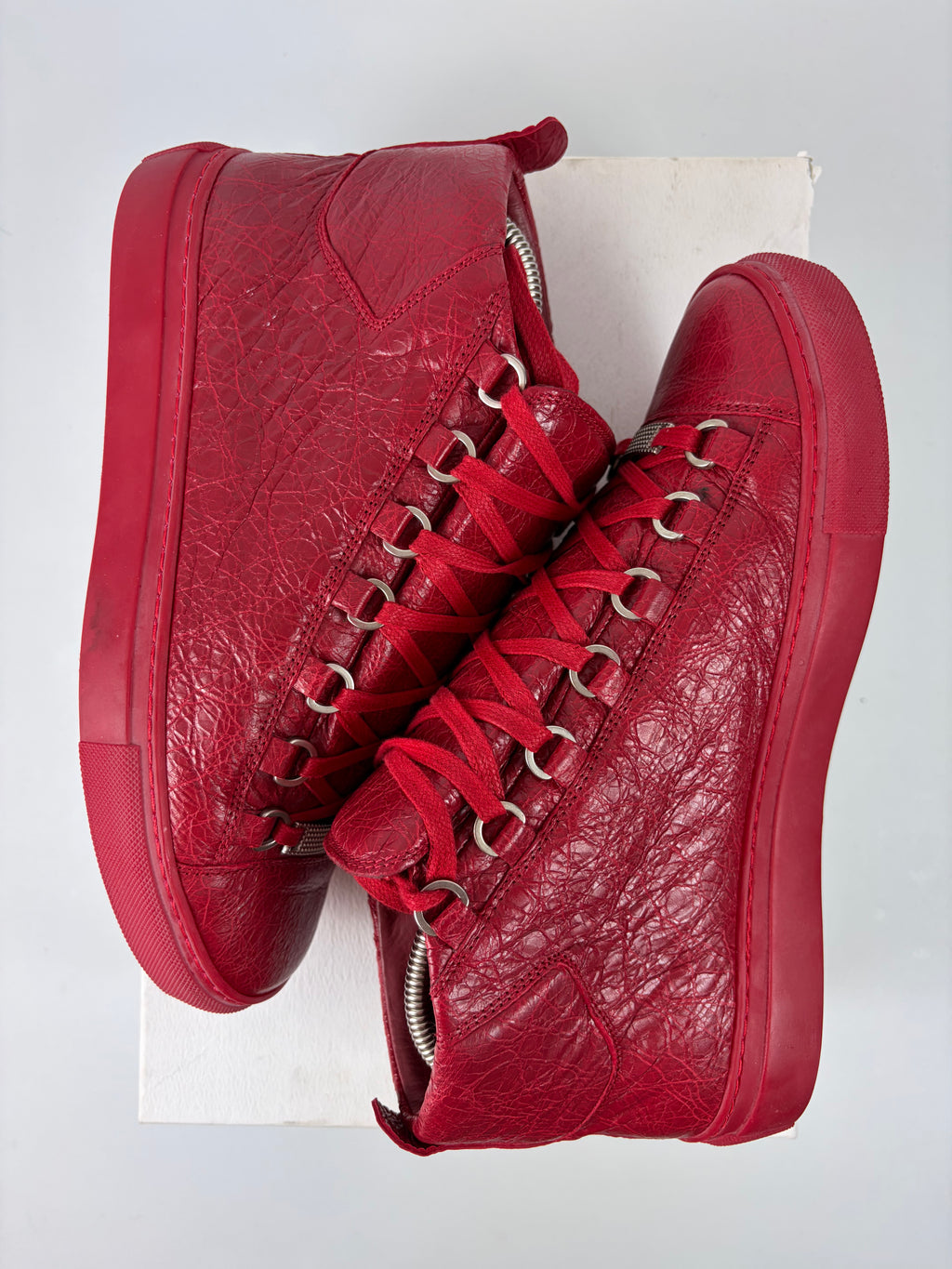 Balenciaga arena high tops - eu 39 / us 6 - red