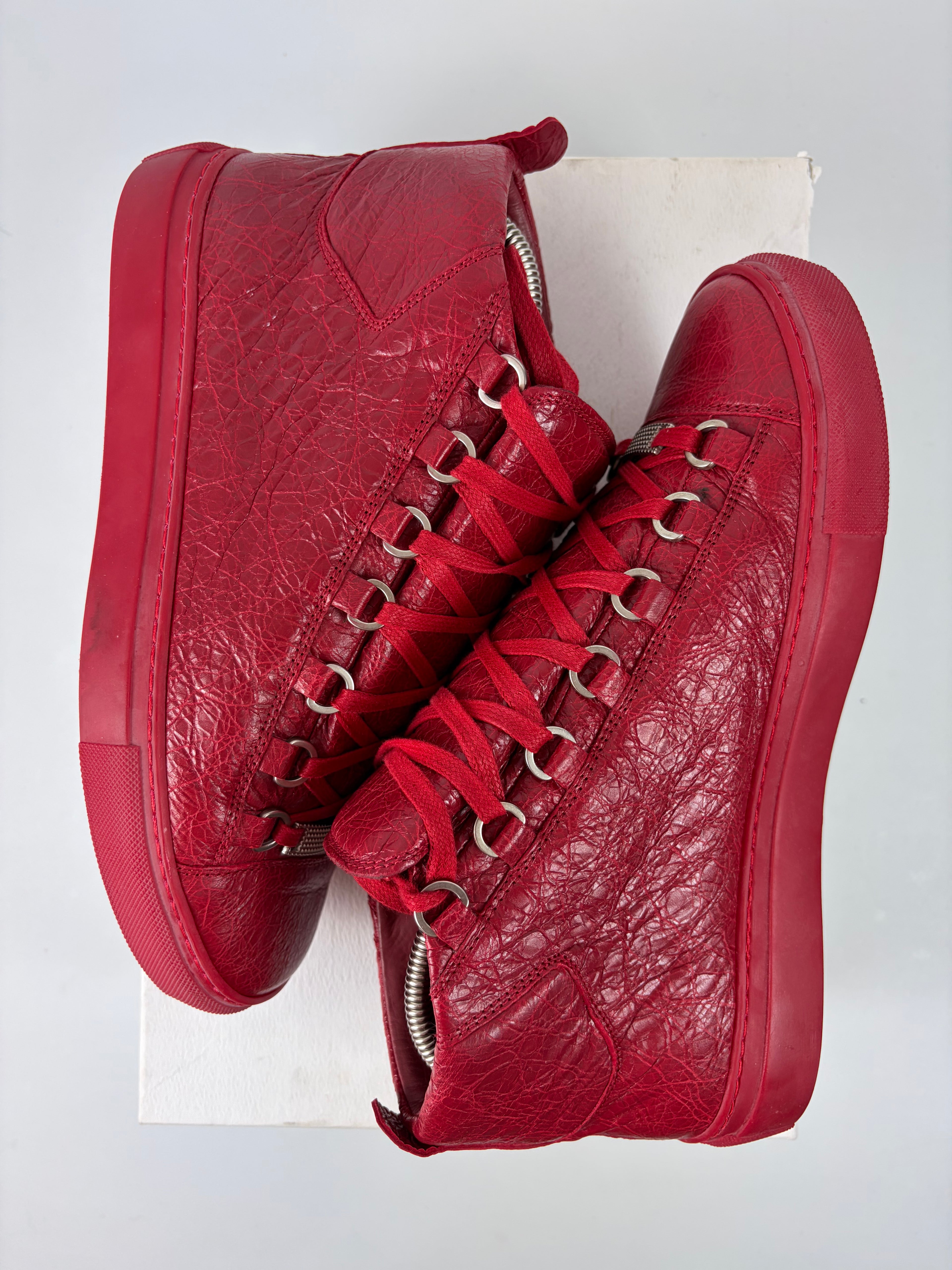Balenciaga arena high tops - eu 39 / us 6 - red