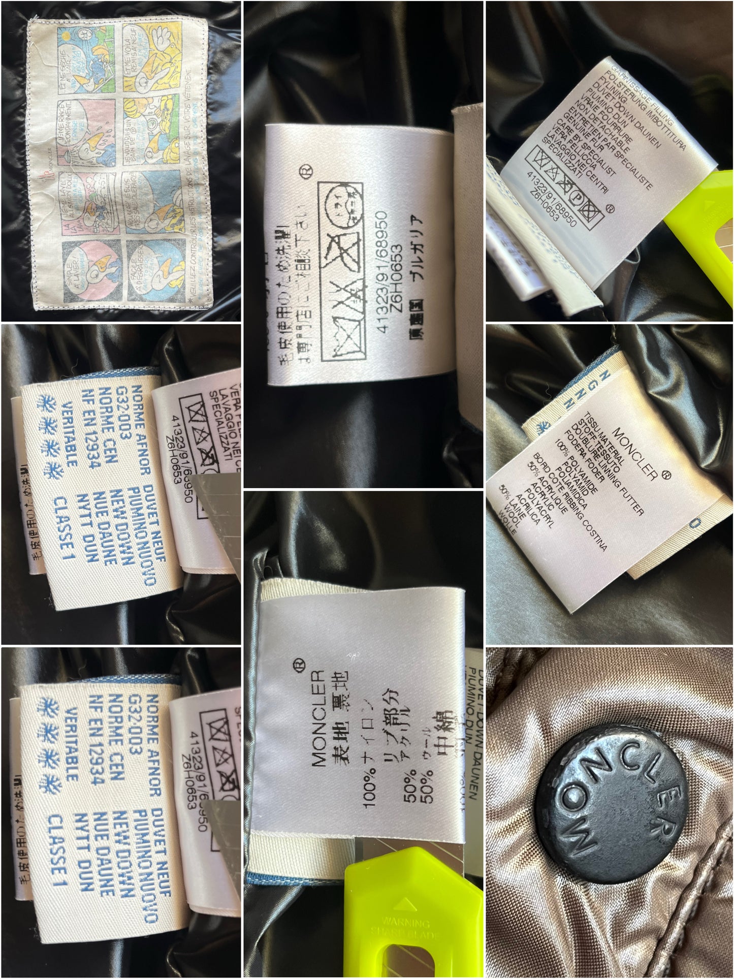 00’s MONCLER BULGARI real fur down jacket - size 5 (xl/xxl) - khaki