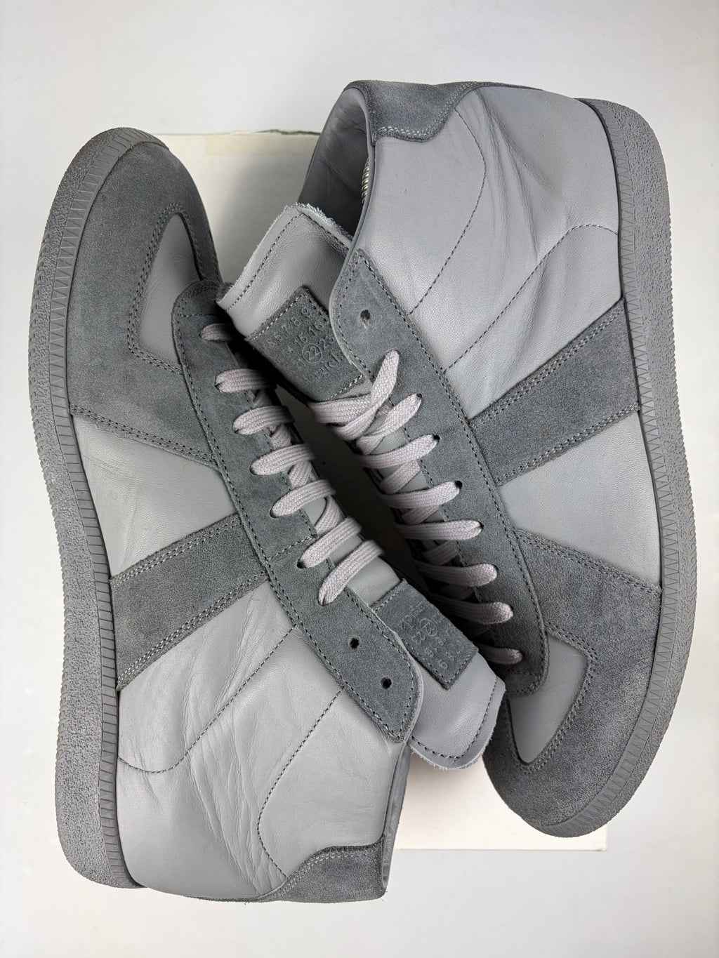 Maison Margiela high top suede gats - eu 44 / us 11 - grey
