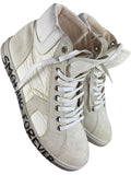 Saint Laurent ‘Smoking Forever’ nylon & suede high tops - eu41/us8/uk7