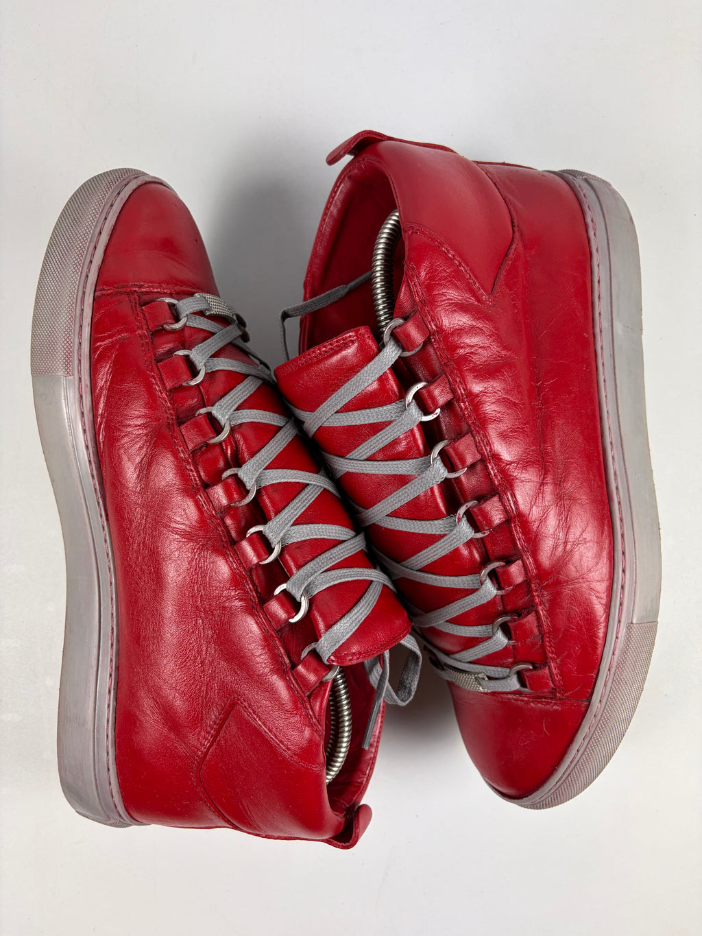 Balenciaga arena high tops - eu 41 / us 8 - red