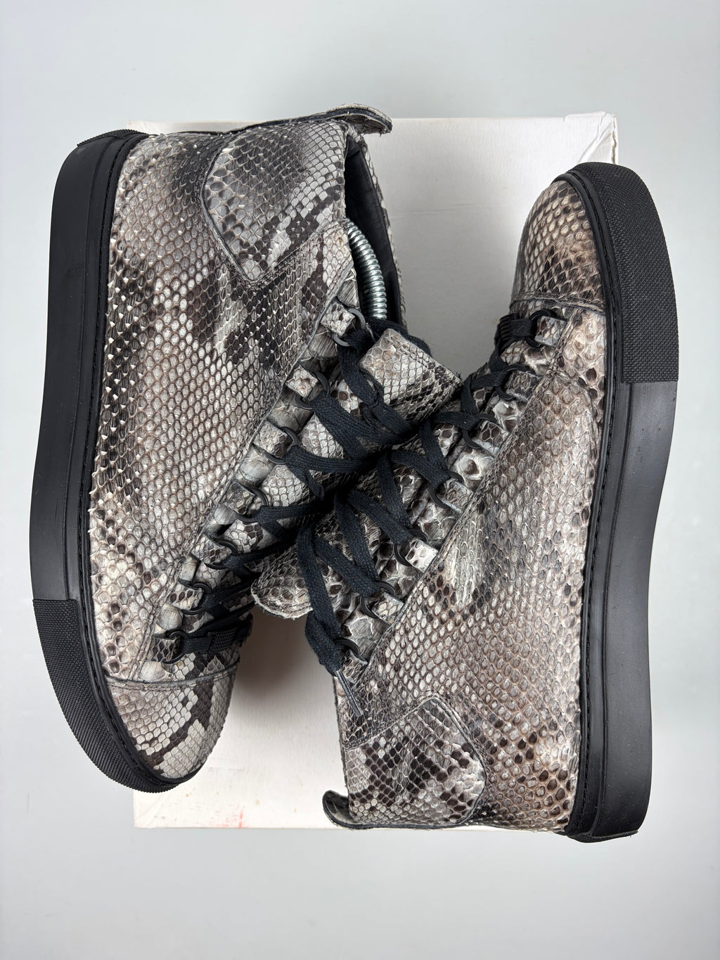 Balenciaga arena Python Skin high tops - eu 41 / us 9