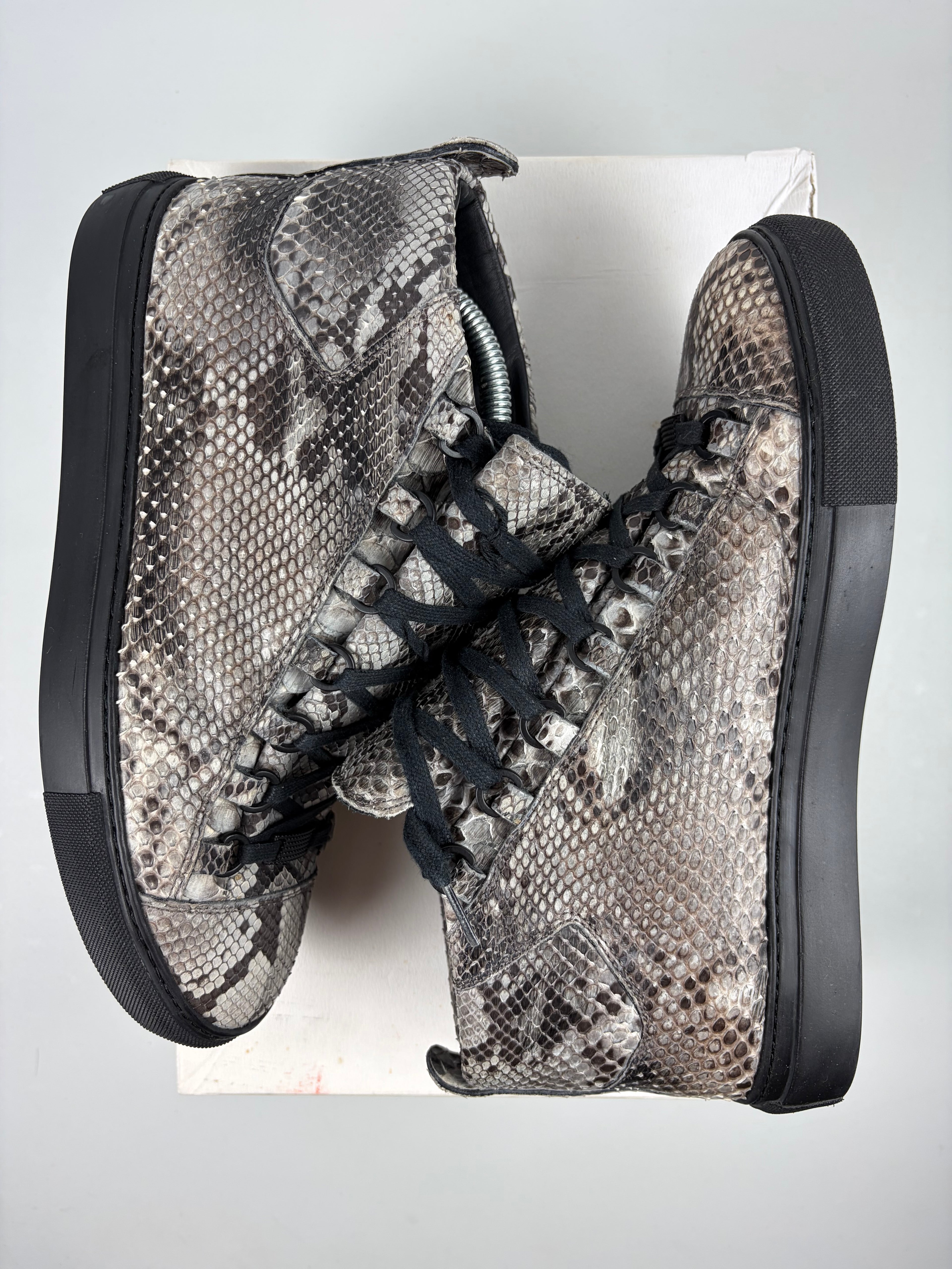 Balenciaga arena Python Skin high tops - eu 41 / us 9