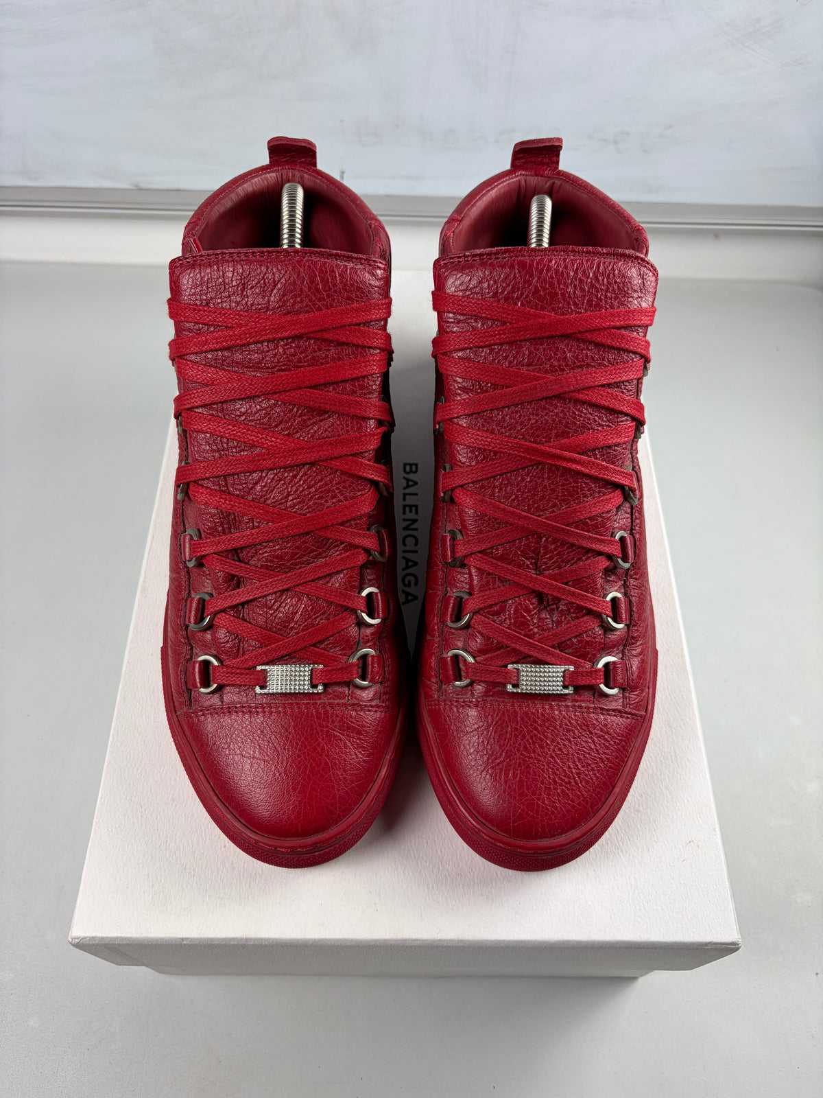 Balenciaga arena high tops - eu 39 / us 6 - red