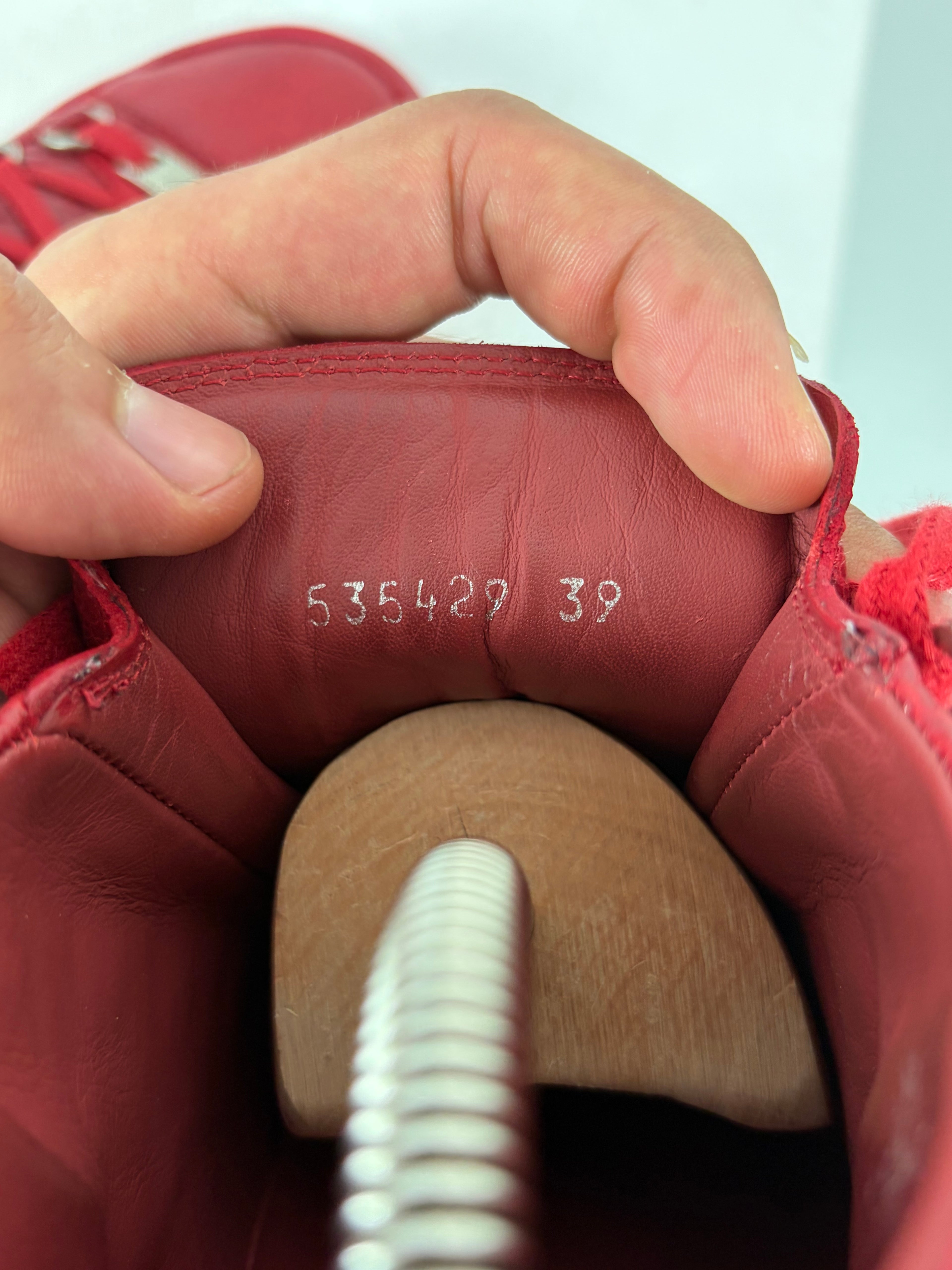 Balenciaga arena high tops - eu 39 / us 6 - red