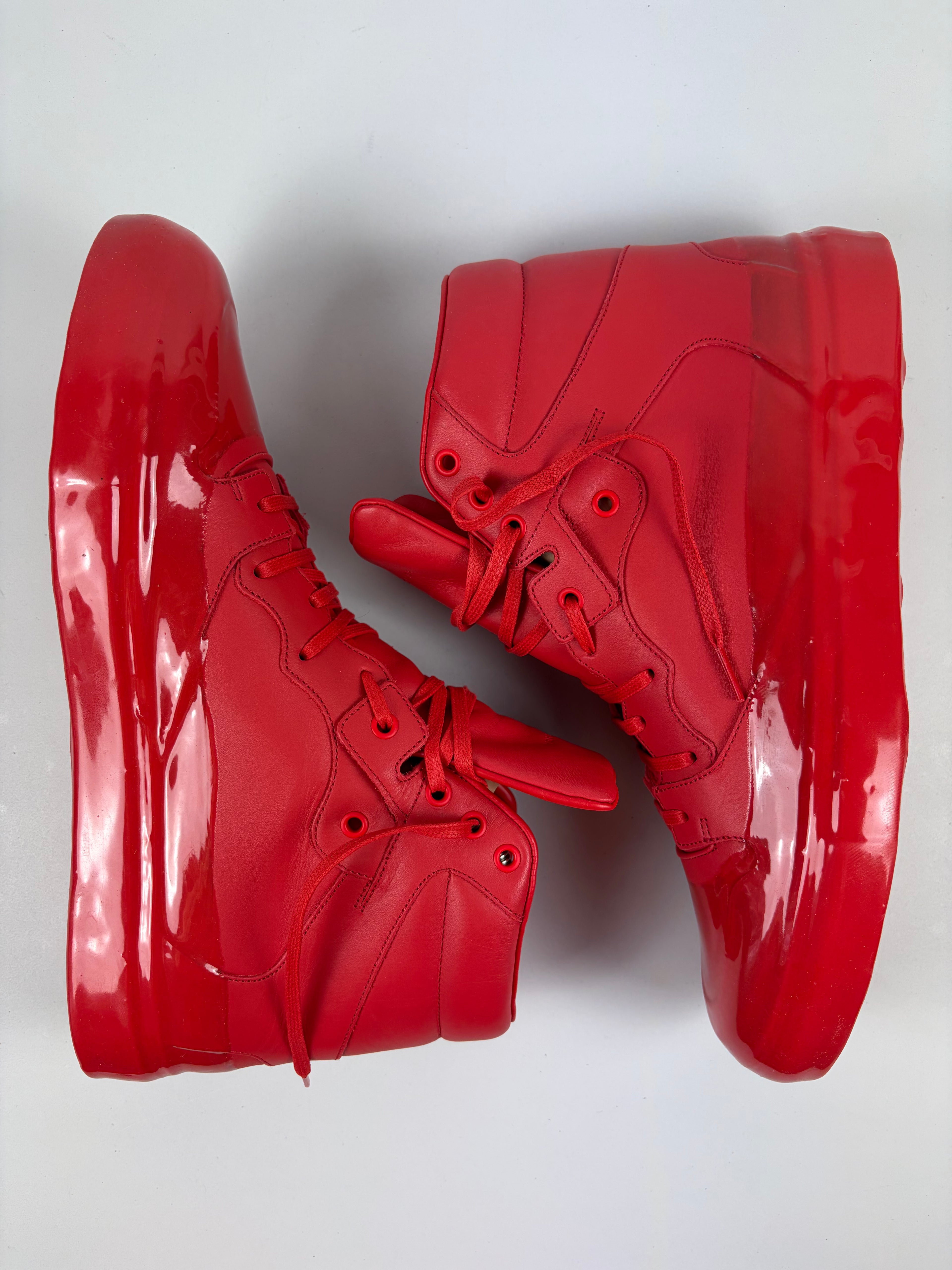 Balenciaga Multimatieries high tops - eu 45 / us12 - red