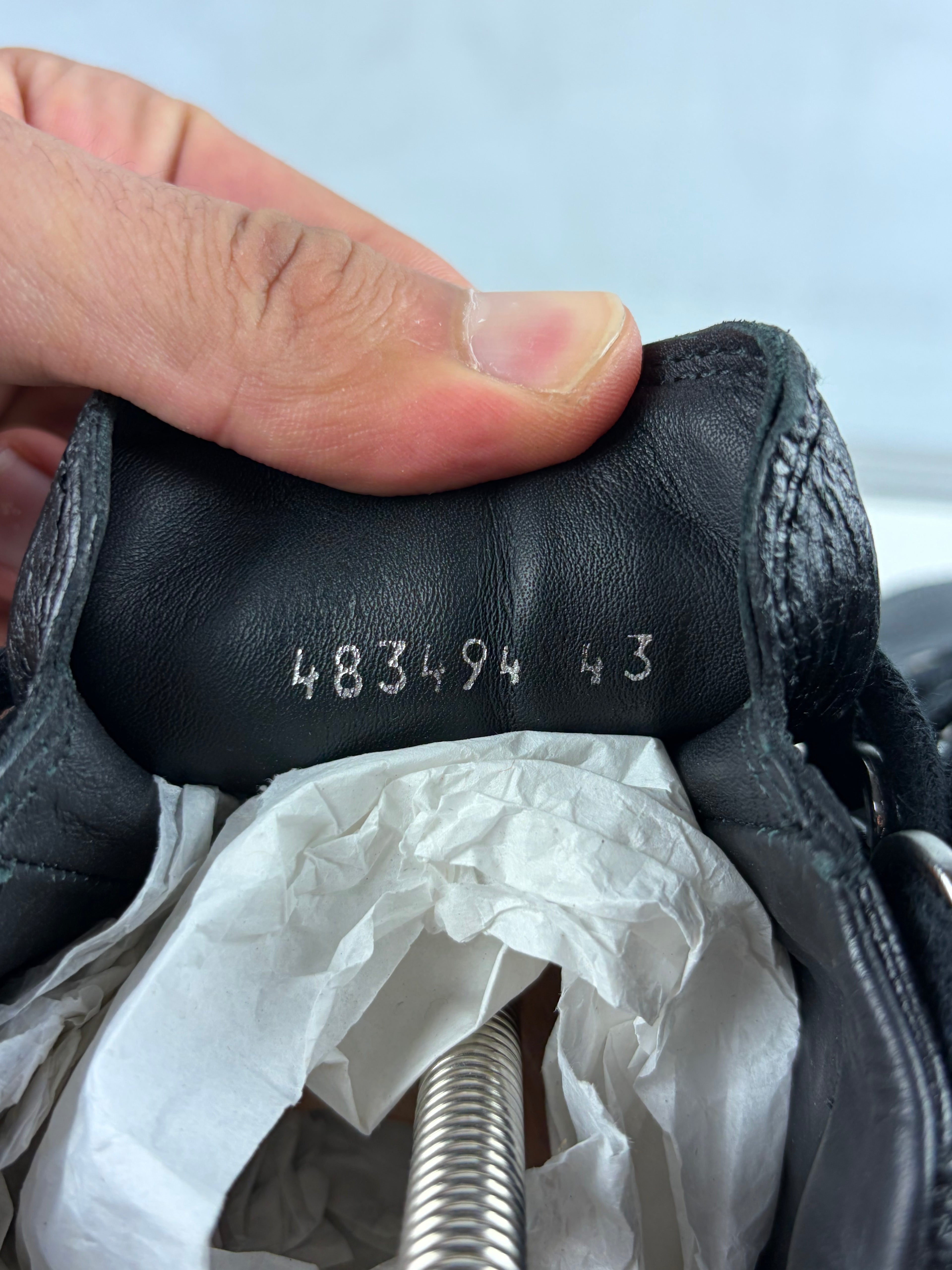 Balenciaga arena low - eu 43 / us 10 - black