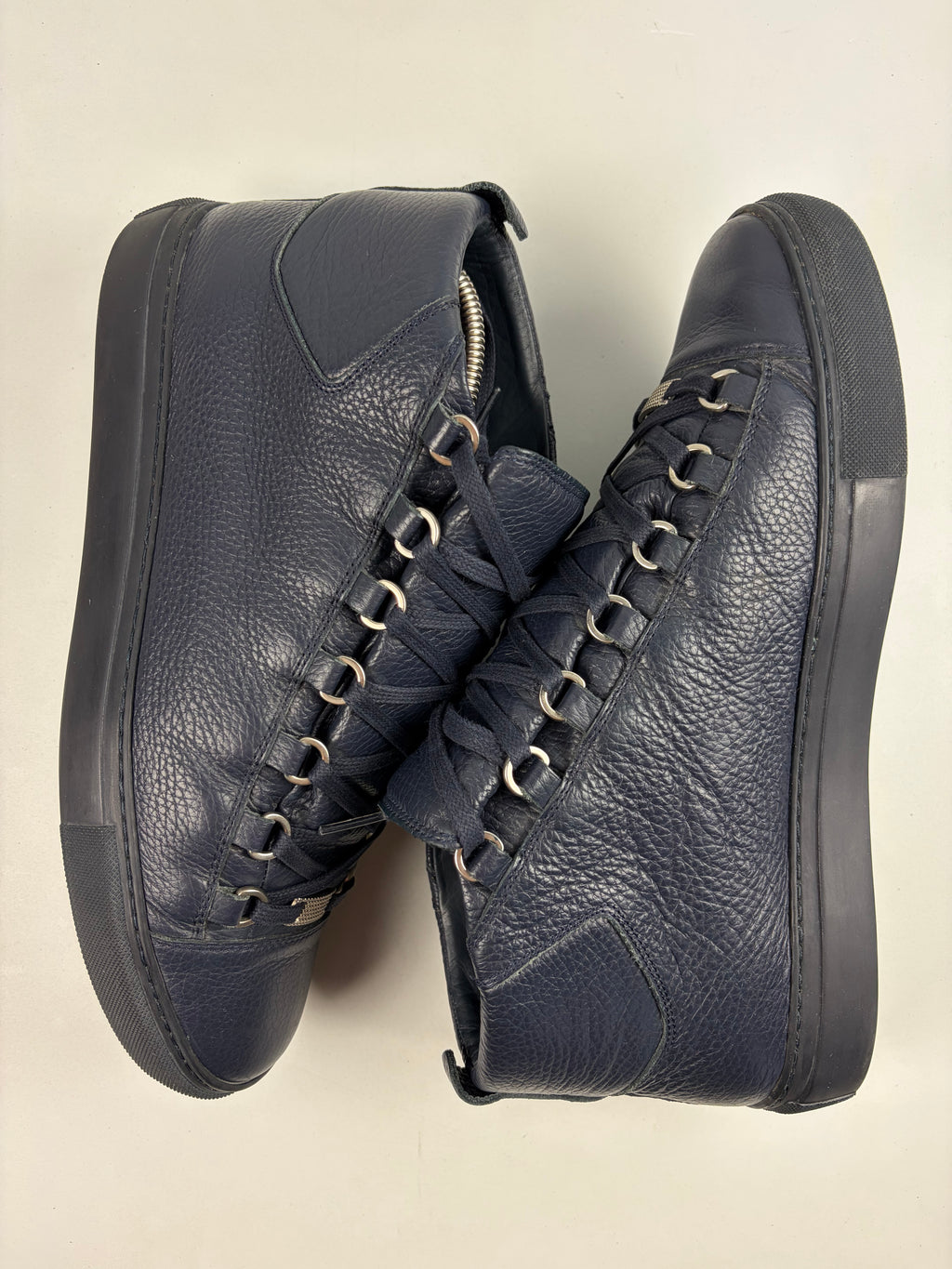 Balenciaga arena high tops - eu 43 / us 10 - navy blue
