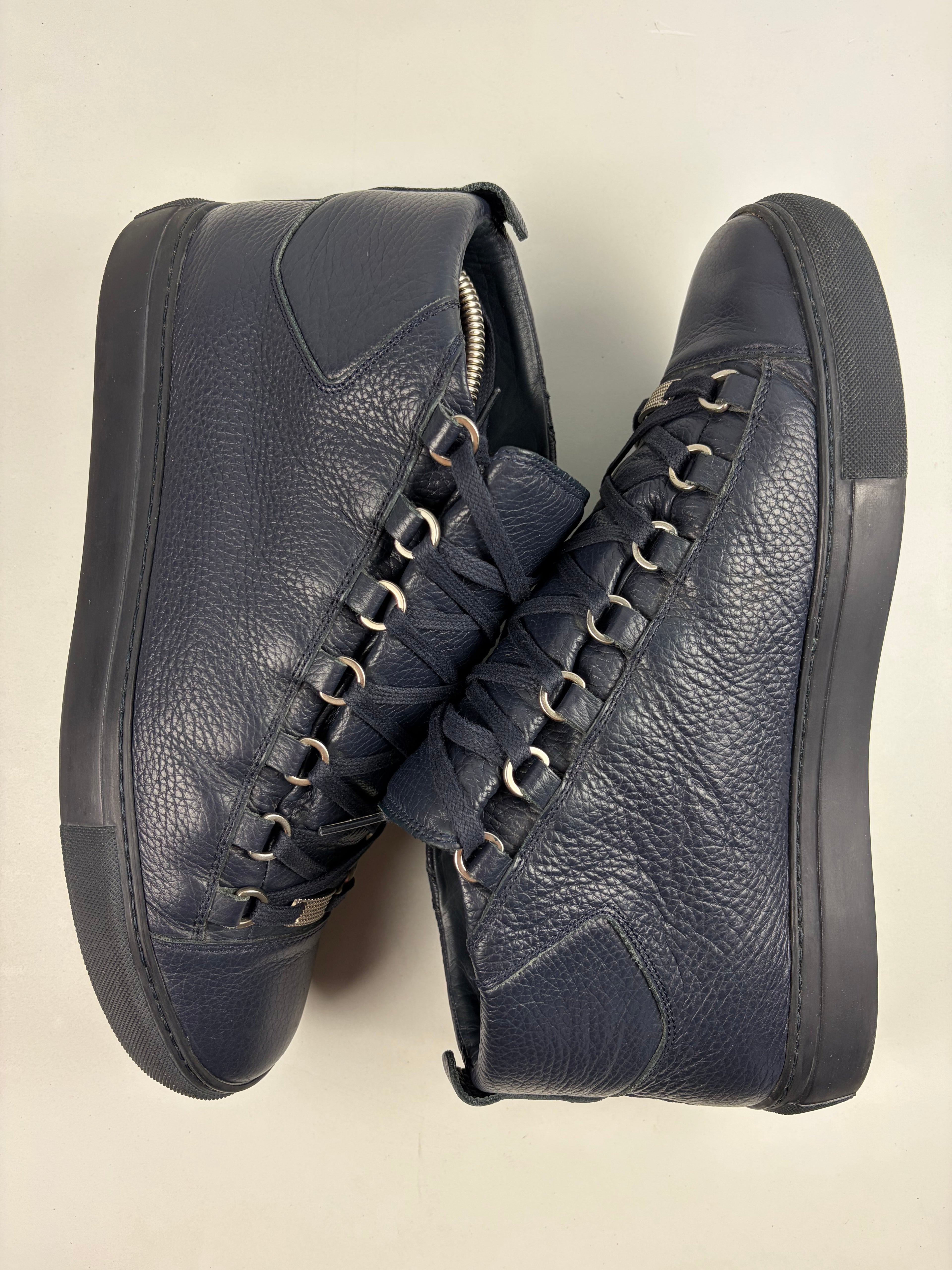 Balenciaga arena high tops - eu 43 / us 10 - navy blue