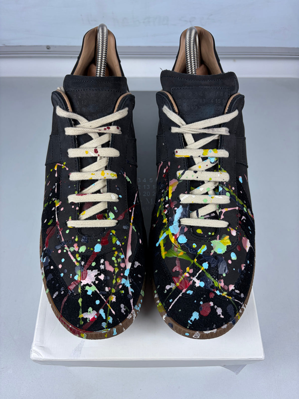 Maison Margiela Replica ‘Black Paintsplatter’ - eu 46 / us 13 / uk 12
