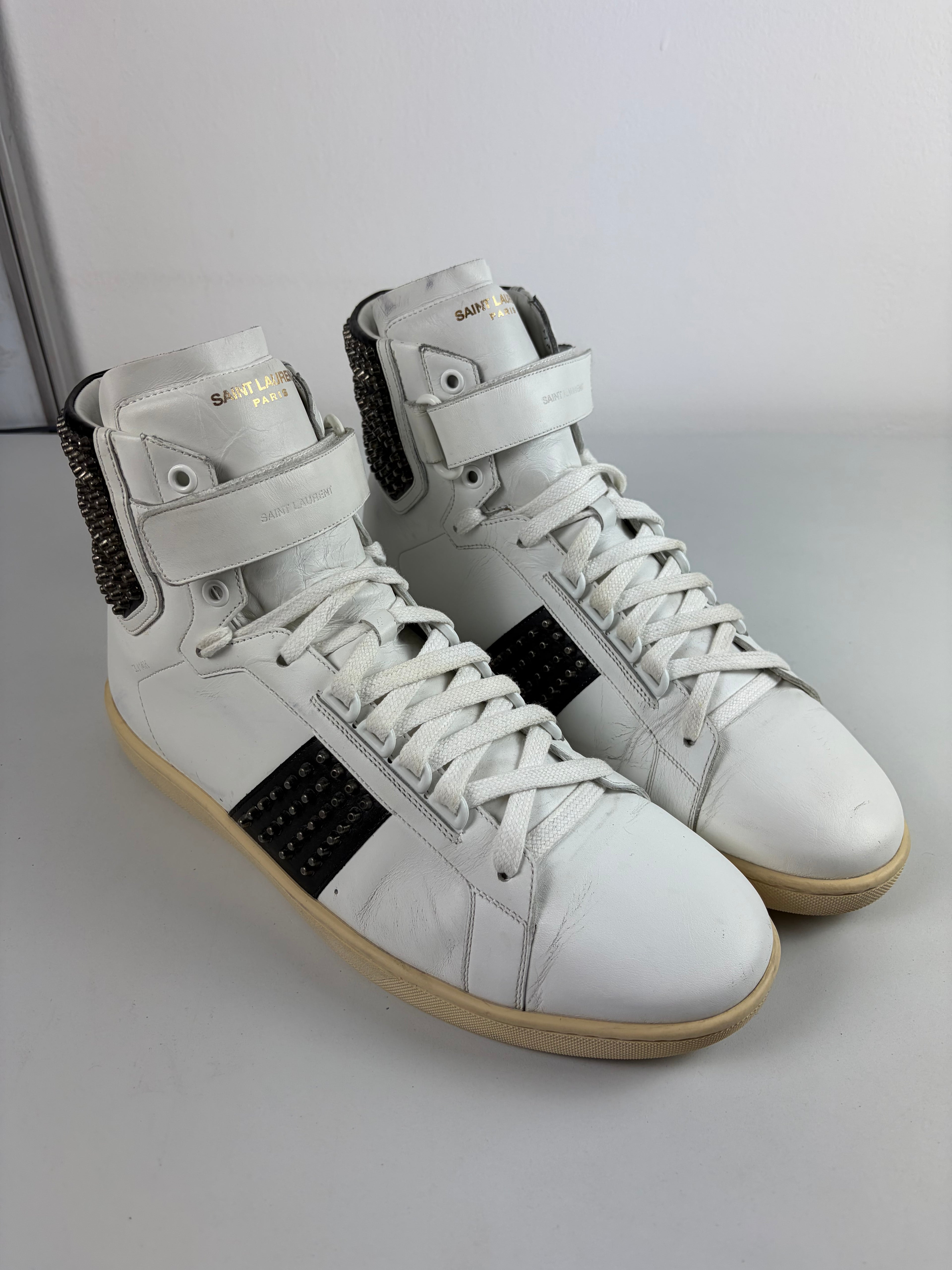 Saint Laurent Paris AW/14 studded high tops - eu 45 / us 12