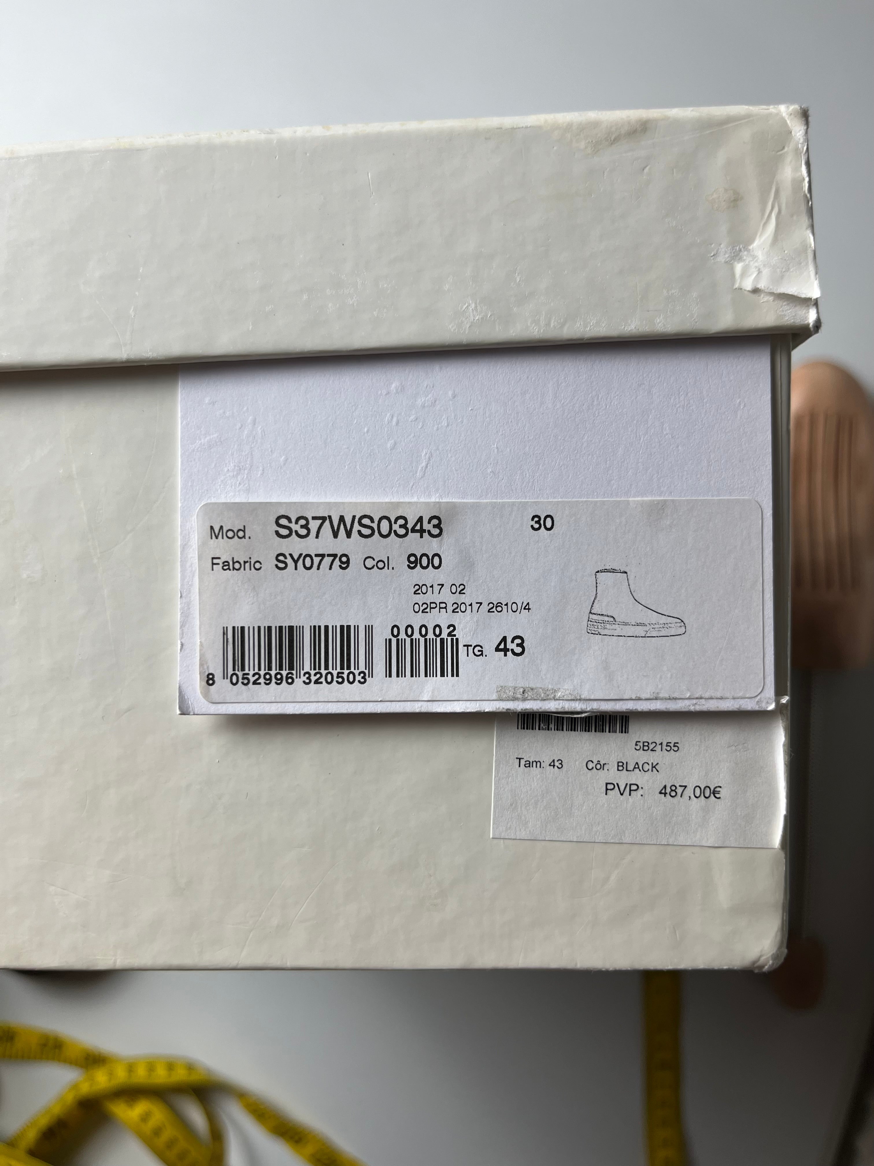 2017 Maison Margiela Future high top - Eu 43 - black