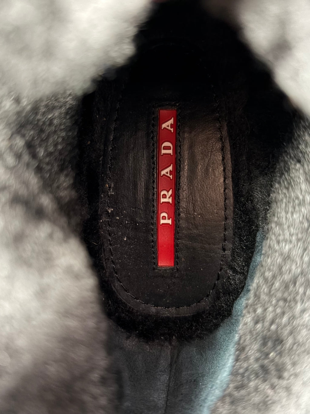 00’s PRADA suede & fur wedge boots - eu 40.5 / us 8 / uk 7