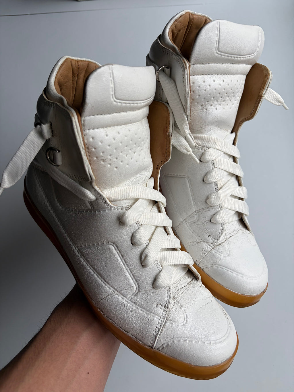 2012 Maison Margiela X H&M high tops - eu 43 - white