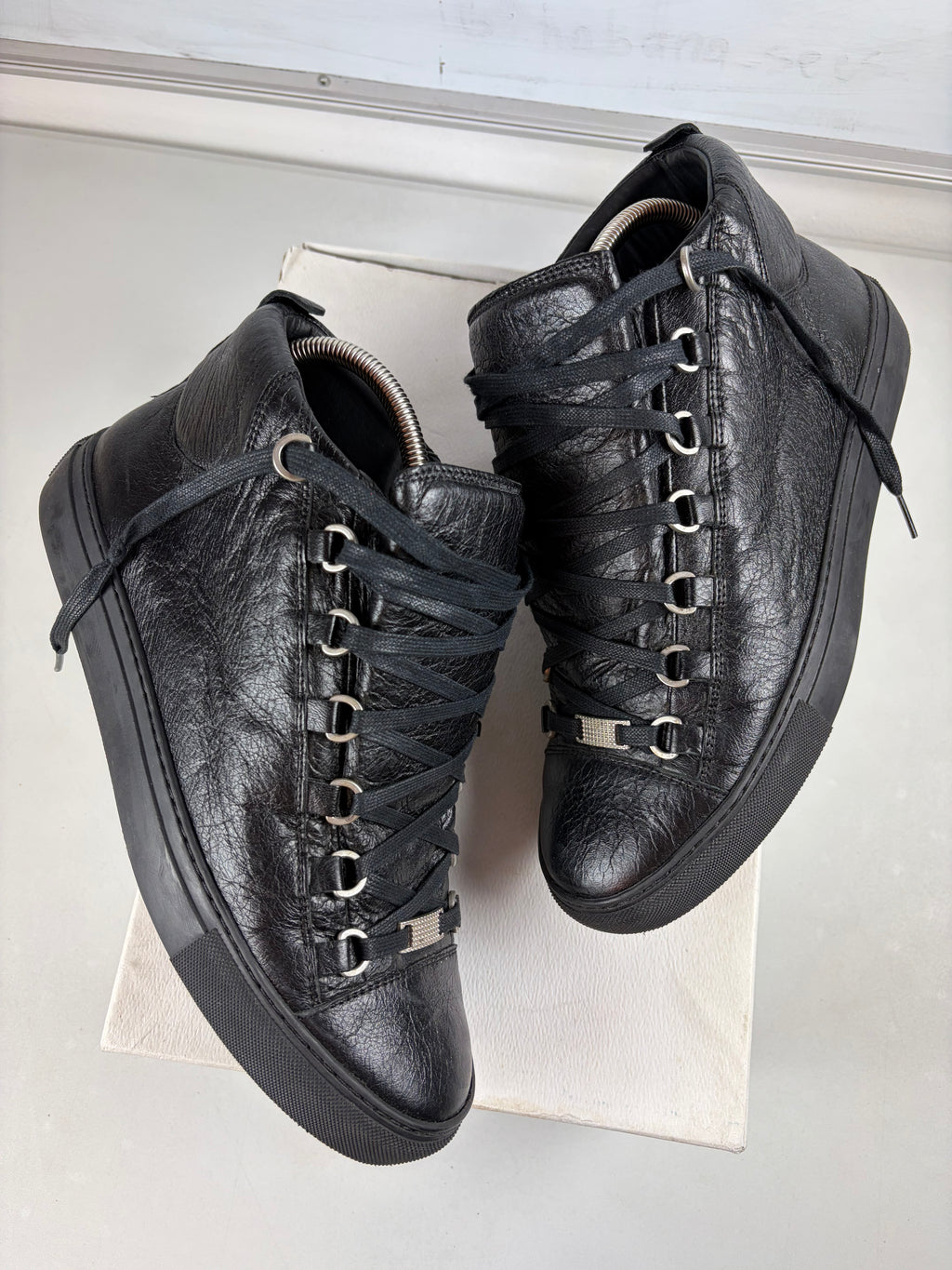 Balenciaga arena high tops - eu 41 / us 8 / uk 7.5 - black
