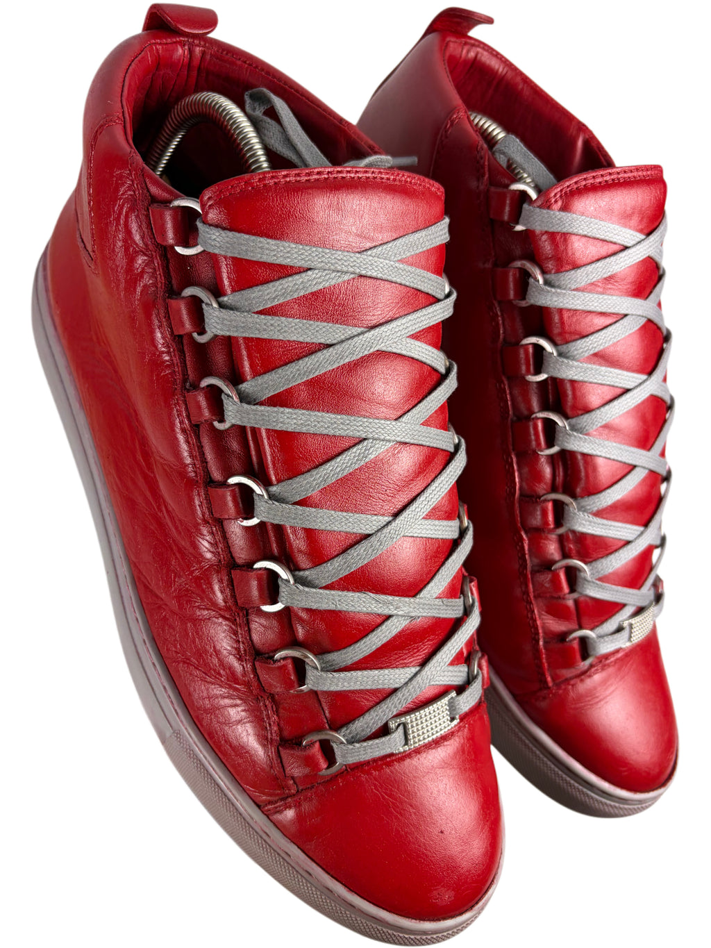 Balenciaga arena high tops - eu 41 / us 8 - red