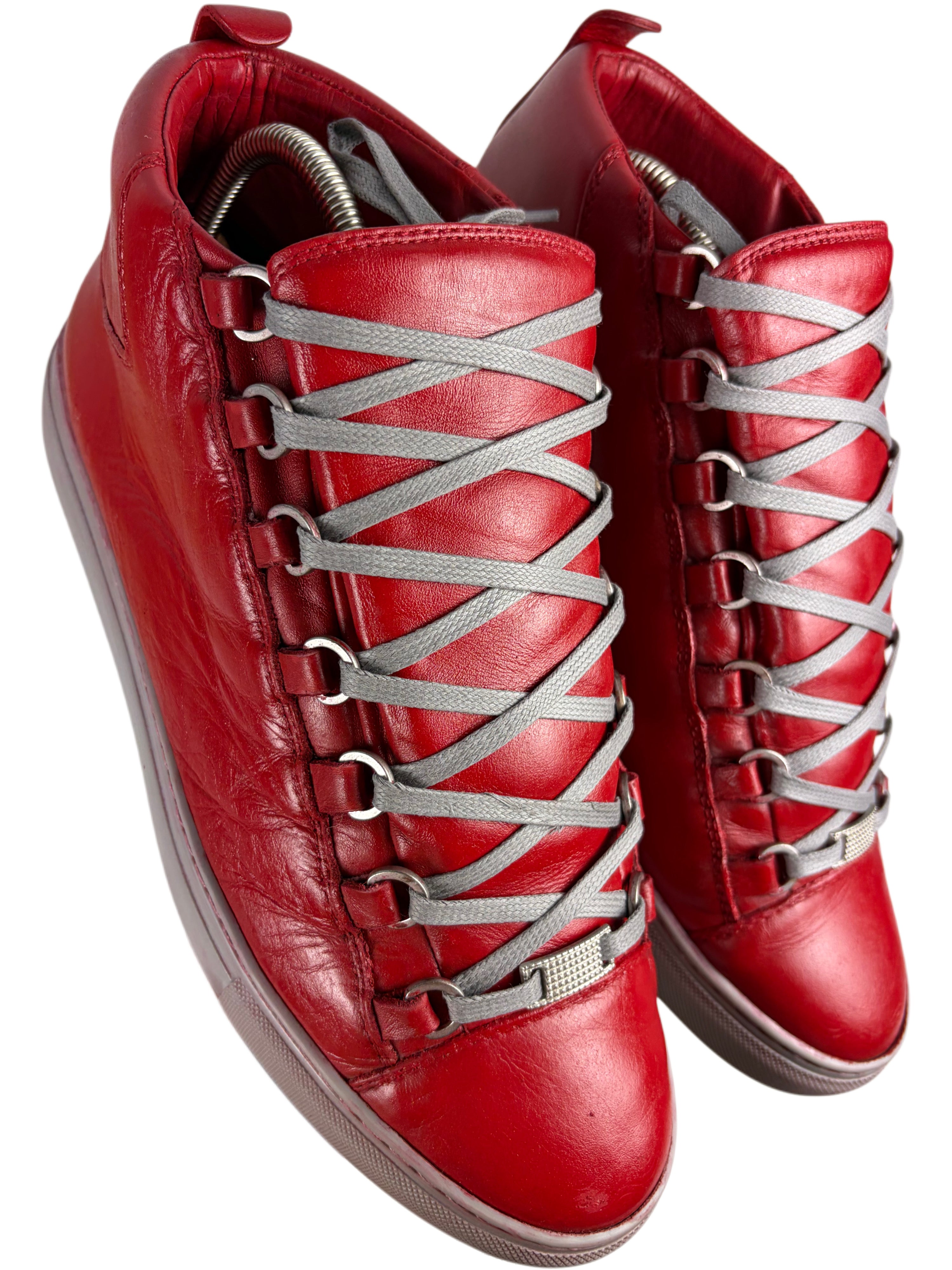 Balenciaga arena high tops - eu 41 / us 8 - red
