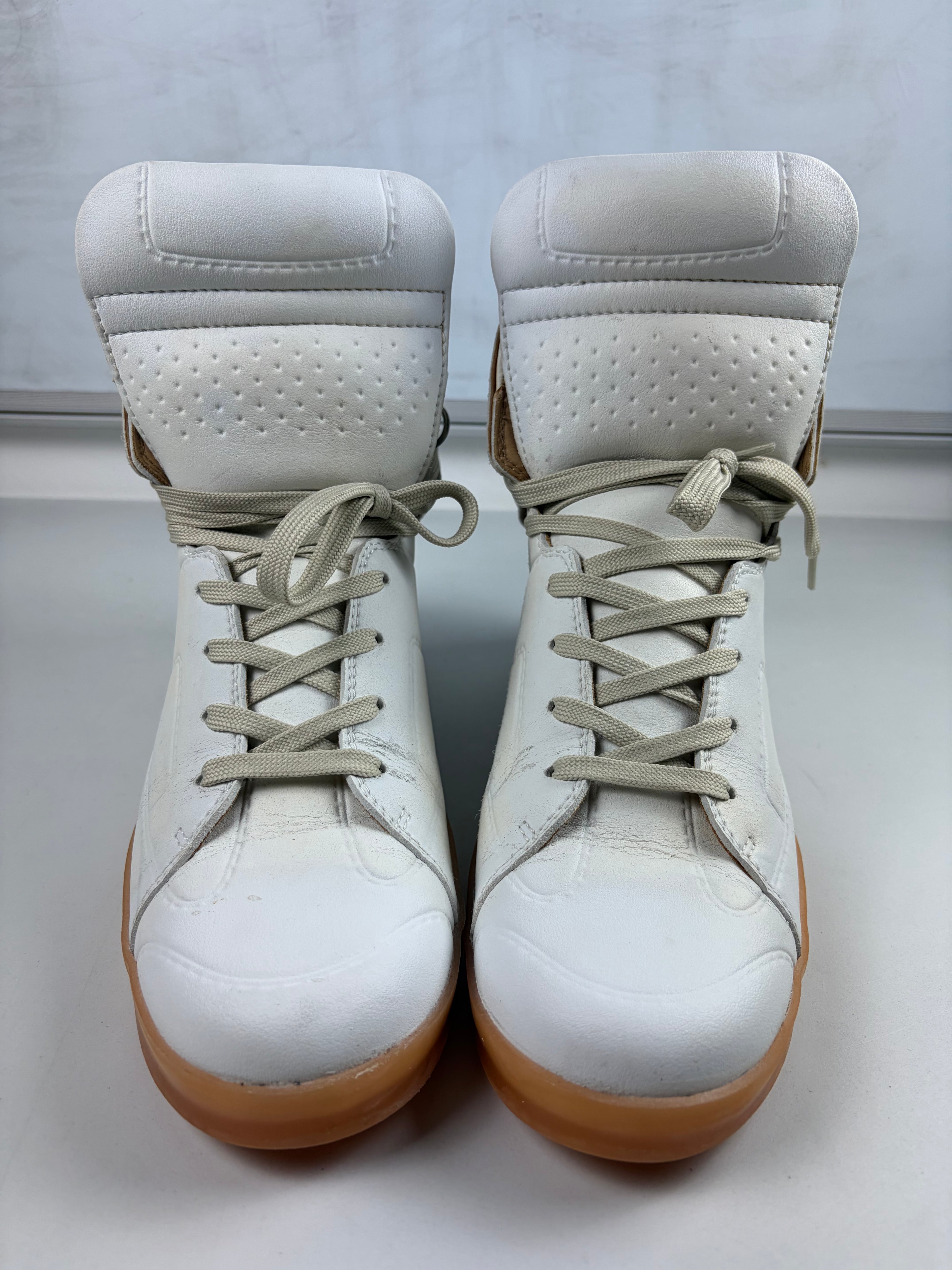 2012 Maison Margiela X H&M high tops - eu 45 / us 12 - white
