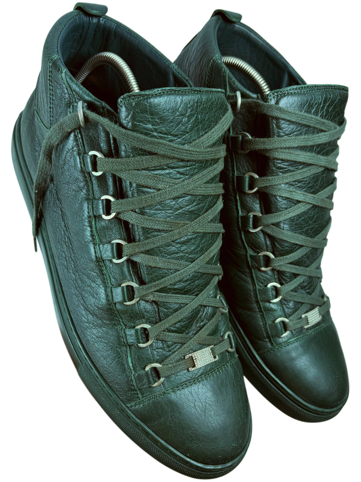 Balenciaga arena high tops - eu 46 / us 13 / uk 12 - dark green