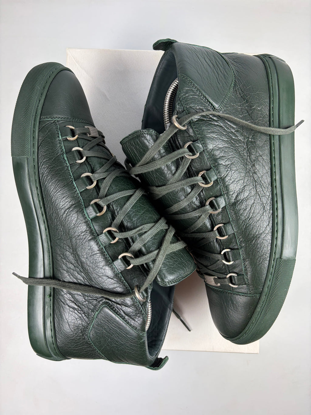 Balenciaga arena high tops - eu 43 / us 10 - dark green