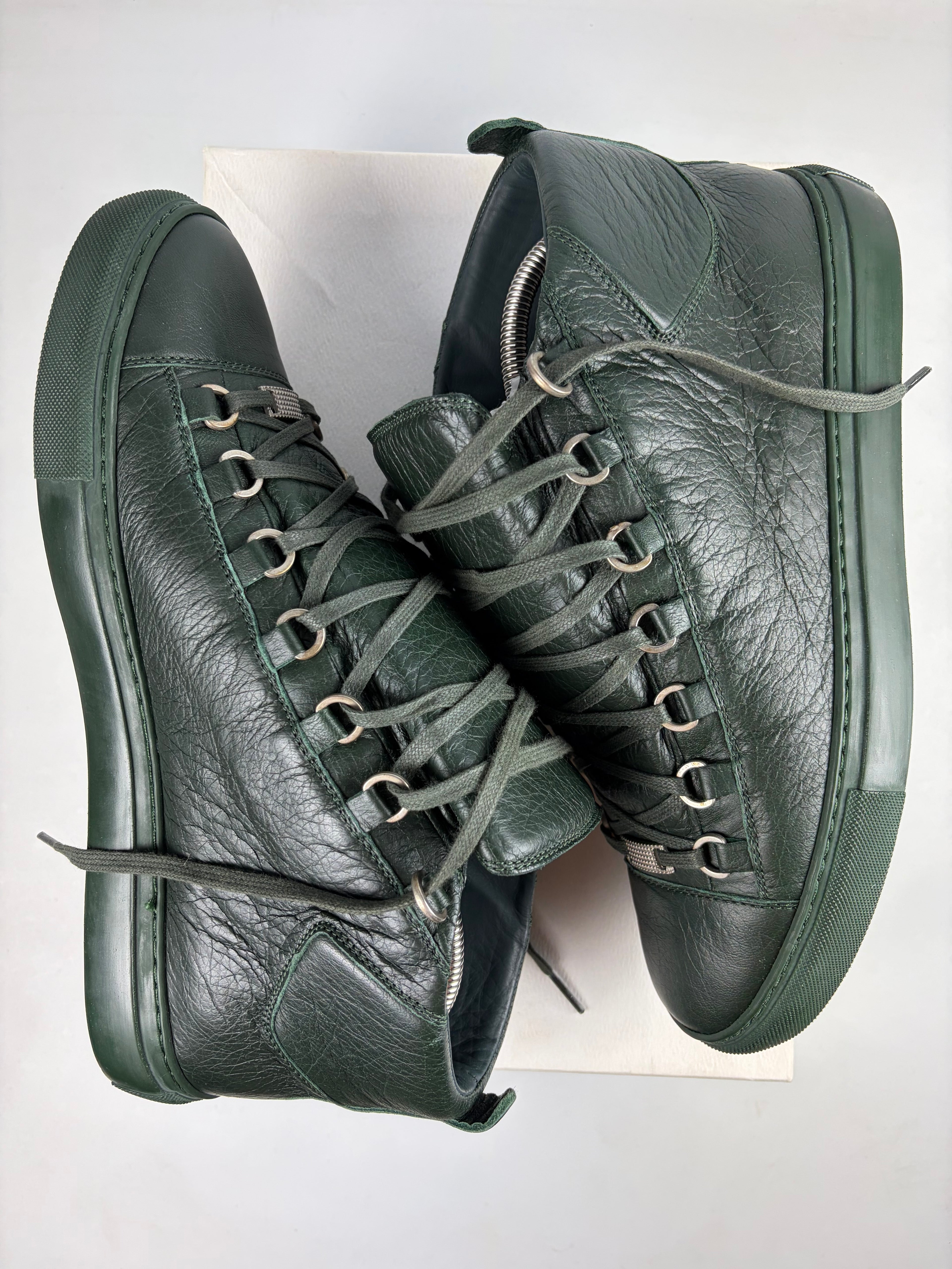 Balenciaga arena high tops - eu 43 / us 10 - dark green